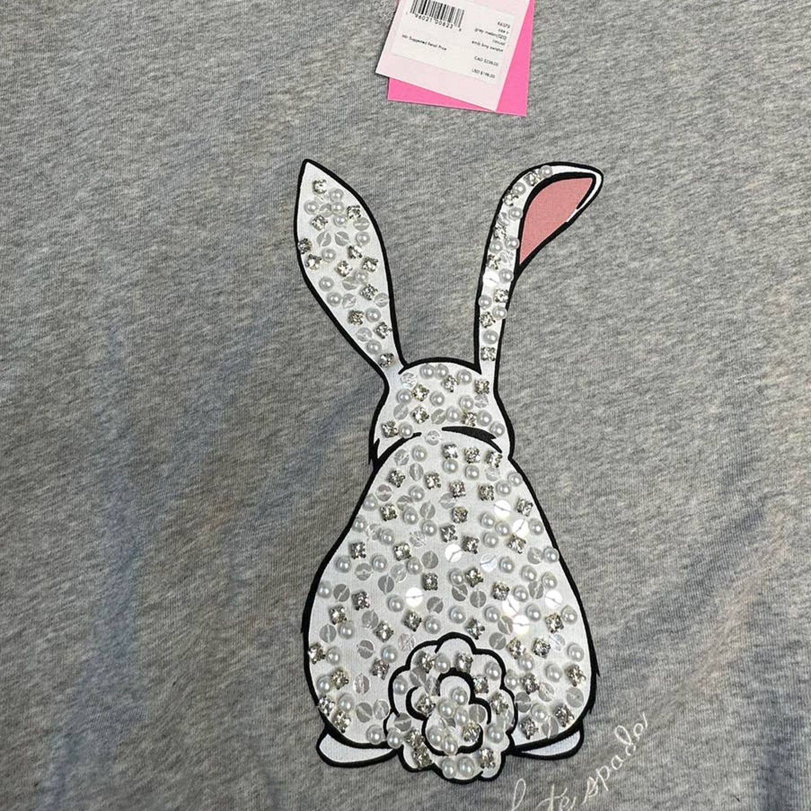 Kate Spade Kate Spade Embellished Bunny Casual Sweatshirt Medium Size M / US 6-8 / IT 42-44 - 4 Thumbnail