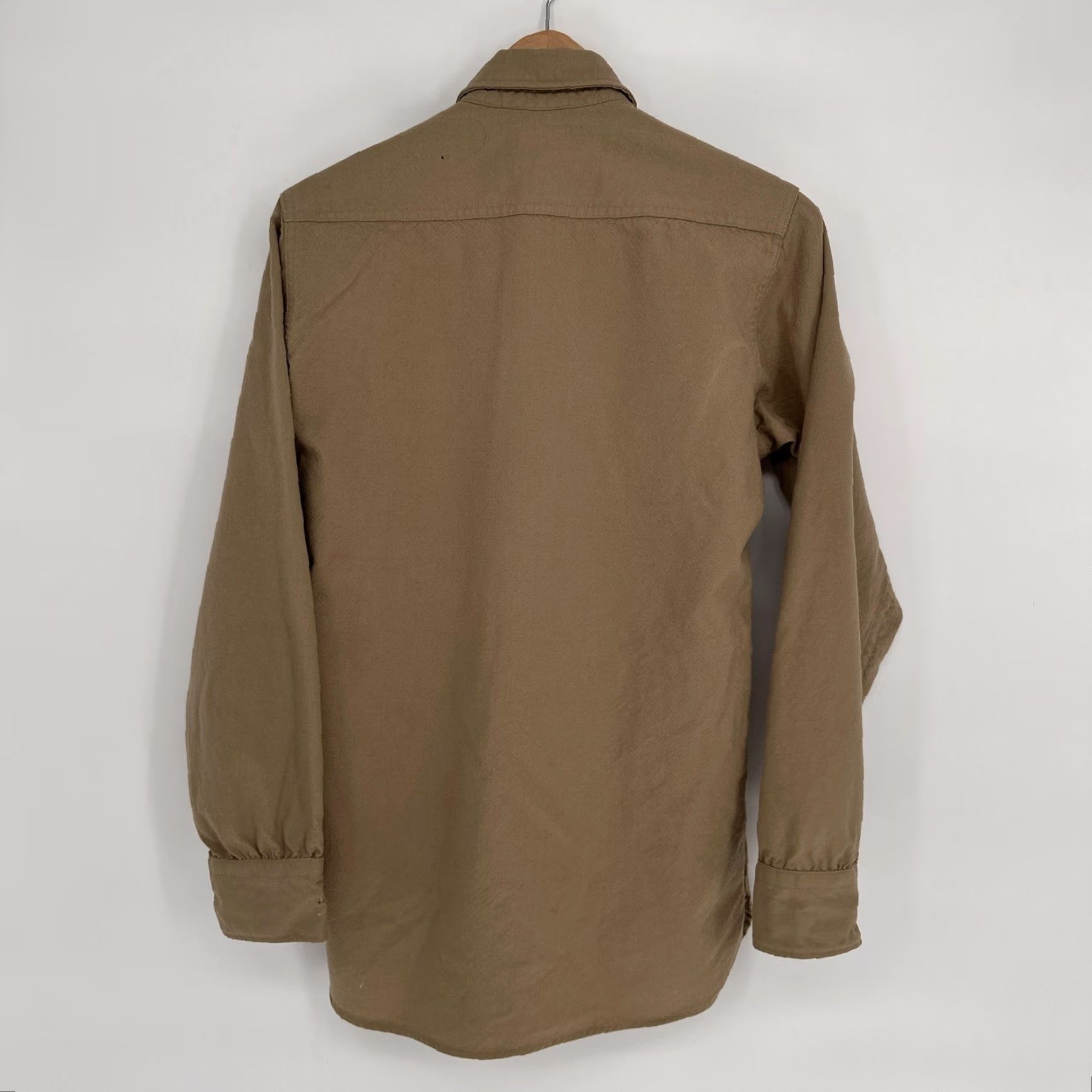 CO VINTAGE Martin Mfg. Co US Army Shirt Mens S Beige Khaki Wool Field Military 60s Size US S / EU 44-46 / 1 - 7 Thumbnail