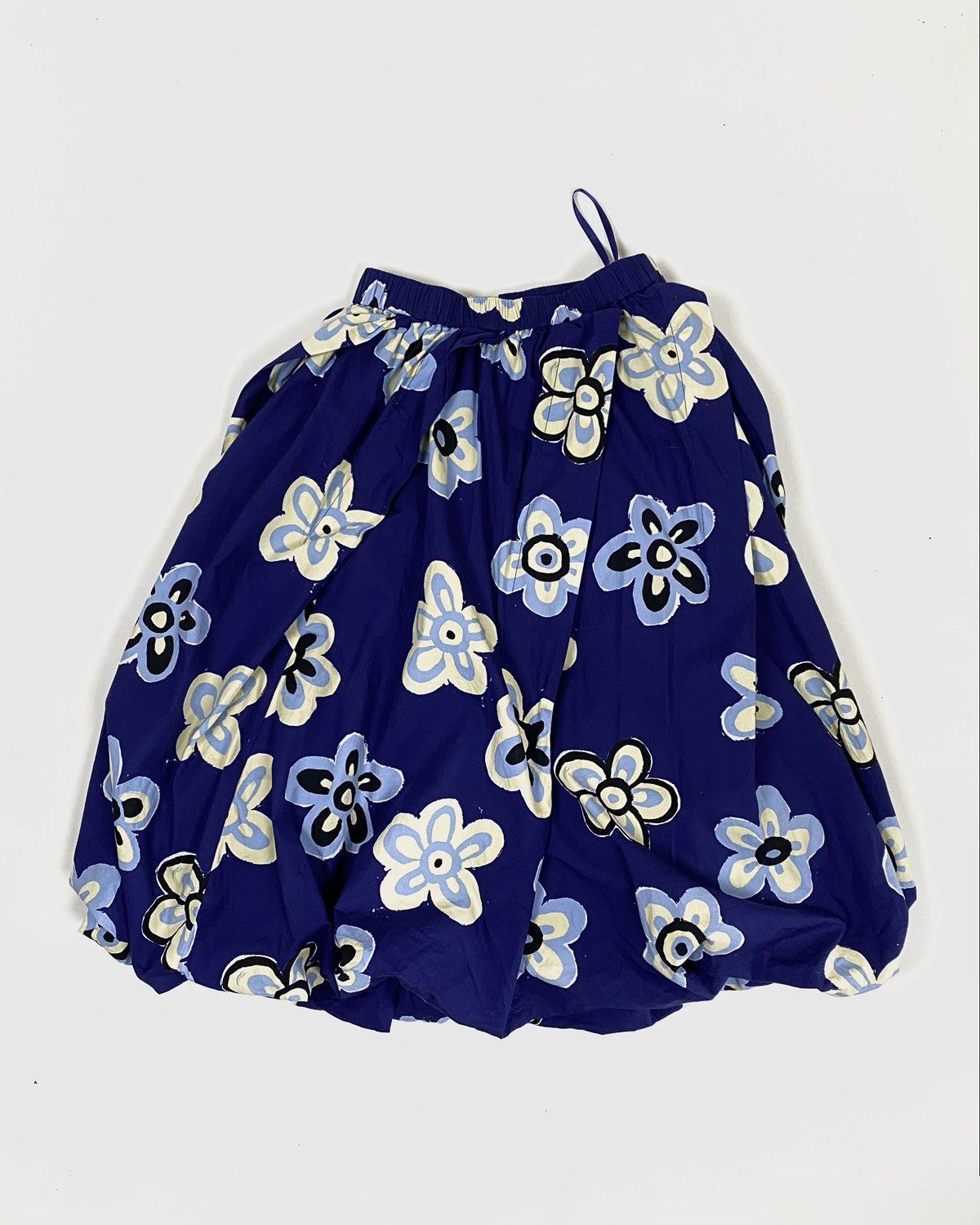 Marni × Uniqlo Marni Uniqlo Balloon Shape Flower Print Skirt Blue Size 27" / US 4 / IT 40 - 10 Thumbnail
