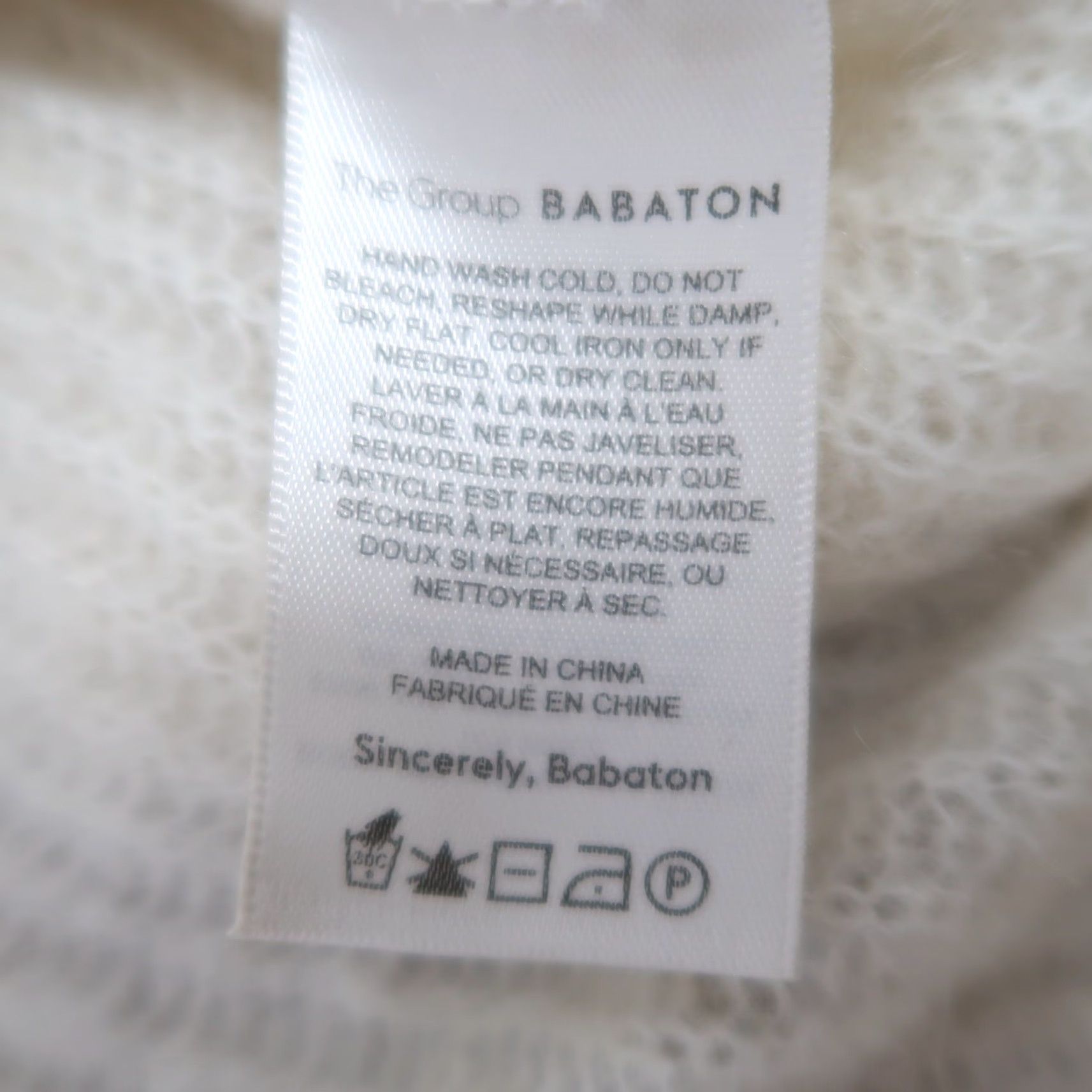 Vintage VINTAGE The Group Babaton cream alpaca blend knit v-neck sweater S Size S / US 4 / IT 40 - 7 Thumbnail