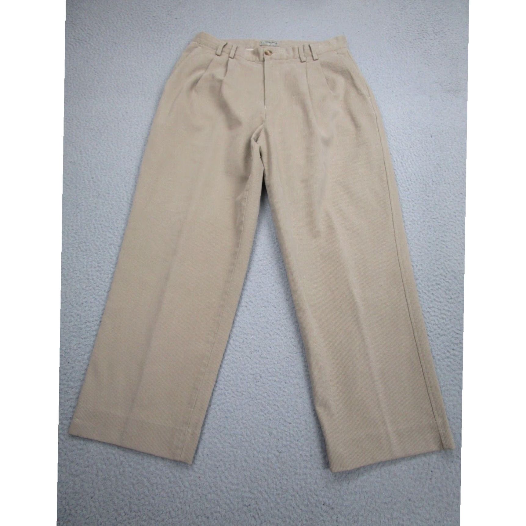 The Territory Ahead The Territory Ahead Beige Corduroy Wide Leg Pleated Pants Mens 32 Regular Size US 26 / EU 42 - 1 Thumbnail