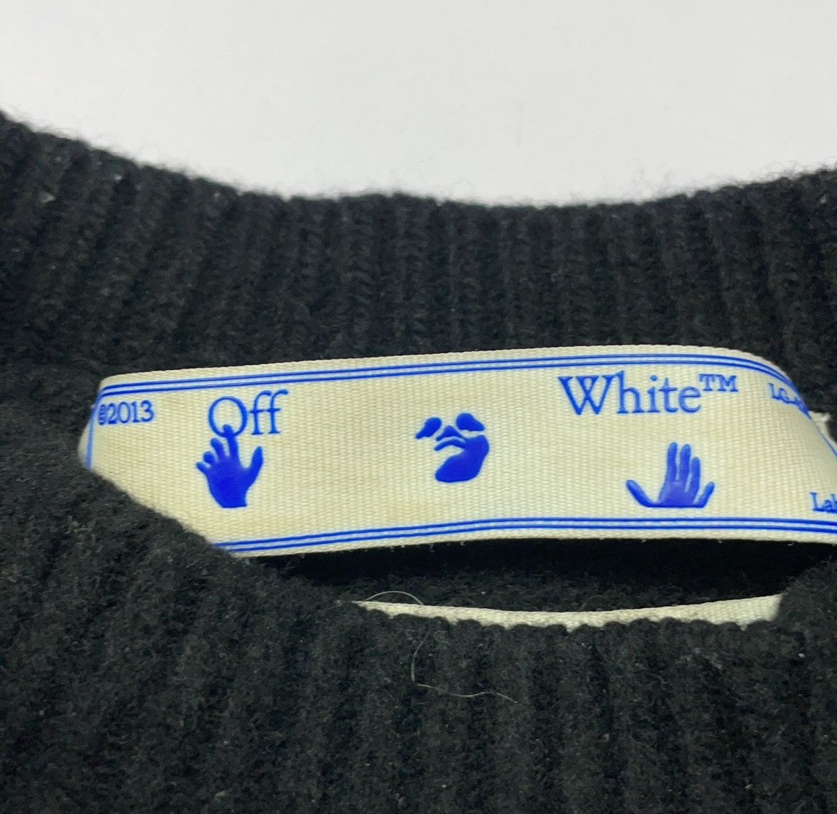 Off-White Off-White Brushed Wool Sweater 'Black Multicolor' Size US XS / EU 42 / 0 - 2 Thumbnail