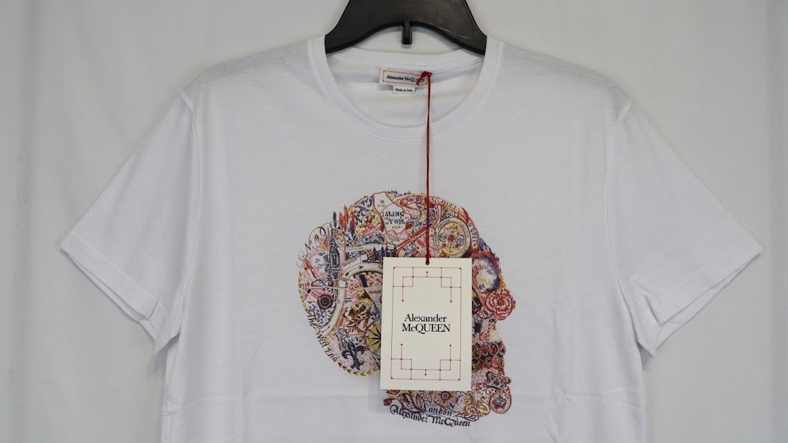 Alexander McQueen o1rshd1 ***Defective / T-Shirt in White Size US S / EU 44-46 / 1 - 9 Thumbnail