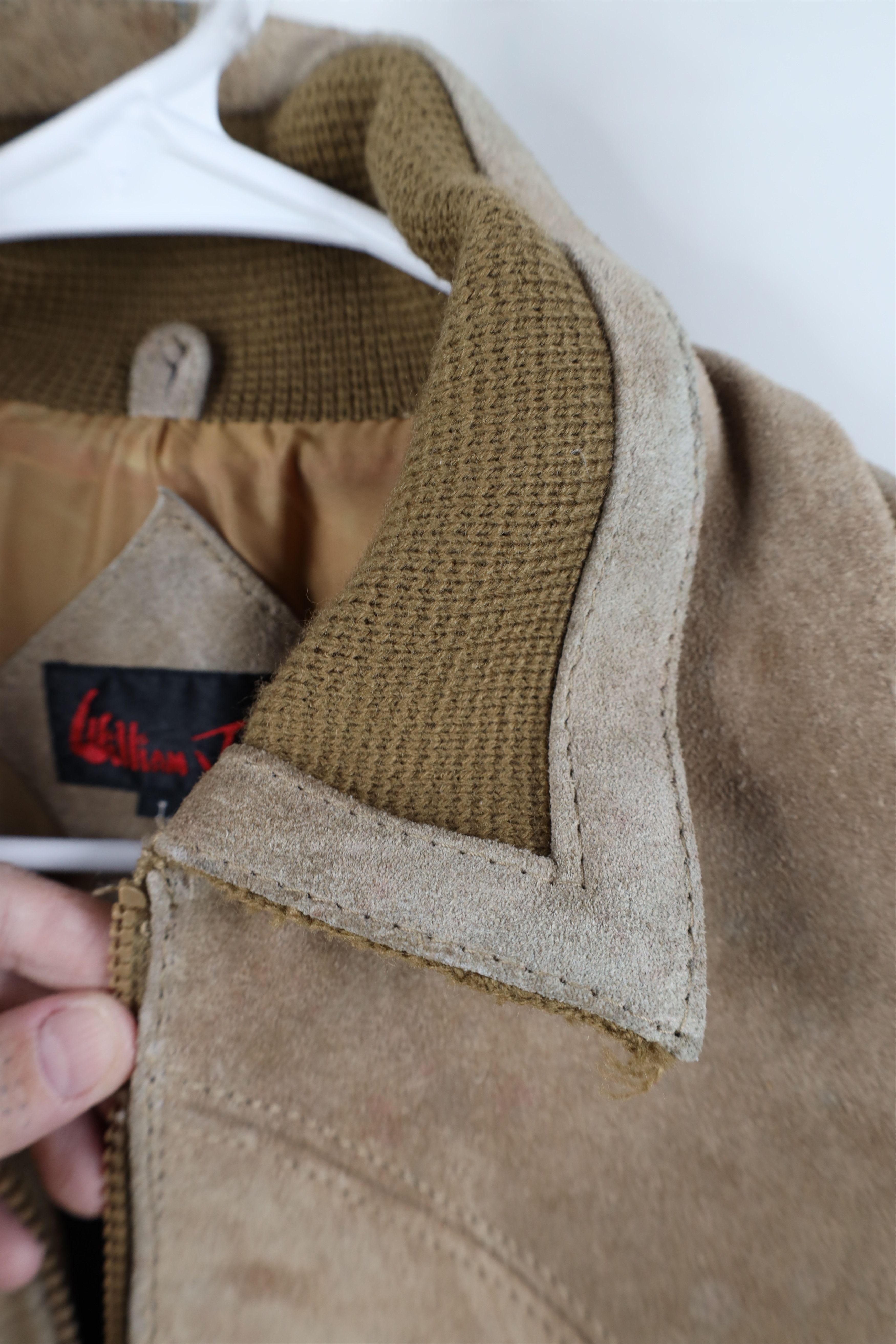Vintage Vintage 70s Streetwear Leather Knit Sweater Jacket Swacket Size US L / EU 52-54 / 3 - 13 Thumbnail