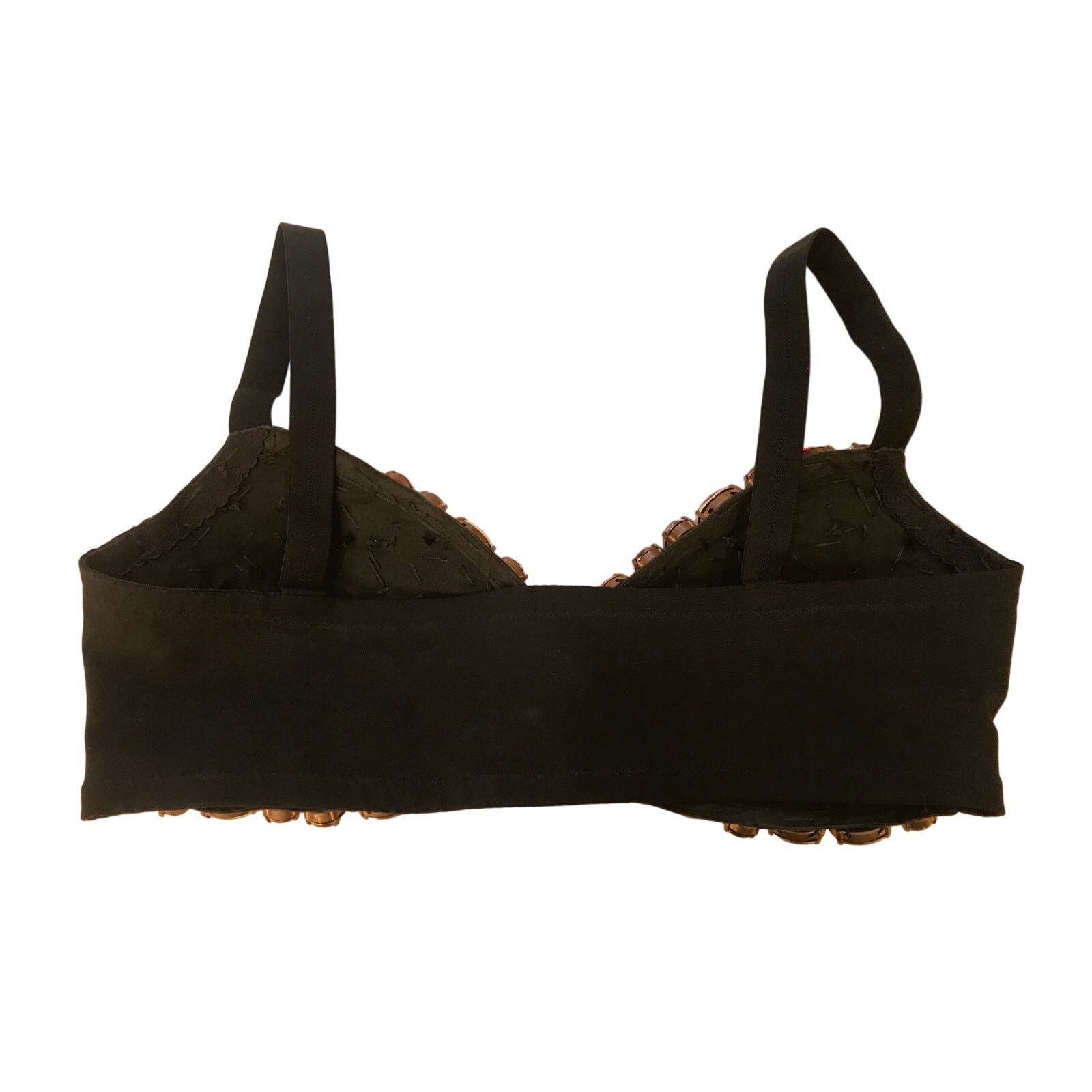 Dolce & Gabbana Vintage Dolce & Gabbana Gem Bra Top 42 Crystral Embellished Size L / US 10 / IT 46 - 8 Thumbnail