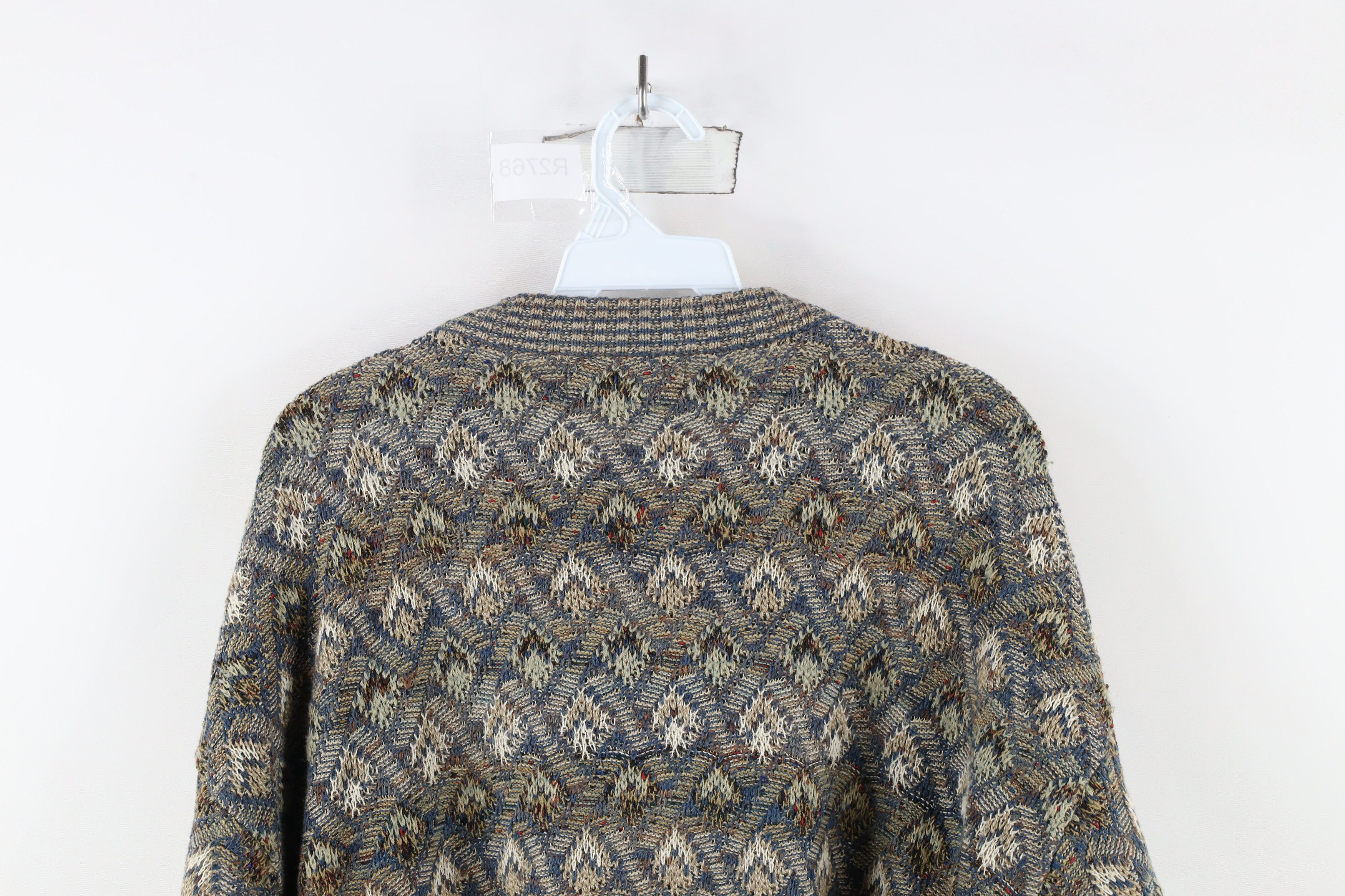 Vintage Vintage 90s Coogi Style Rainbow Knit Crewneck Sweater USA Size US L / EU 52-54 / 3 - 9 Thumbnail