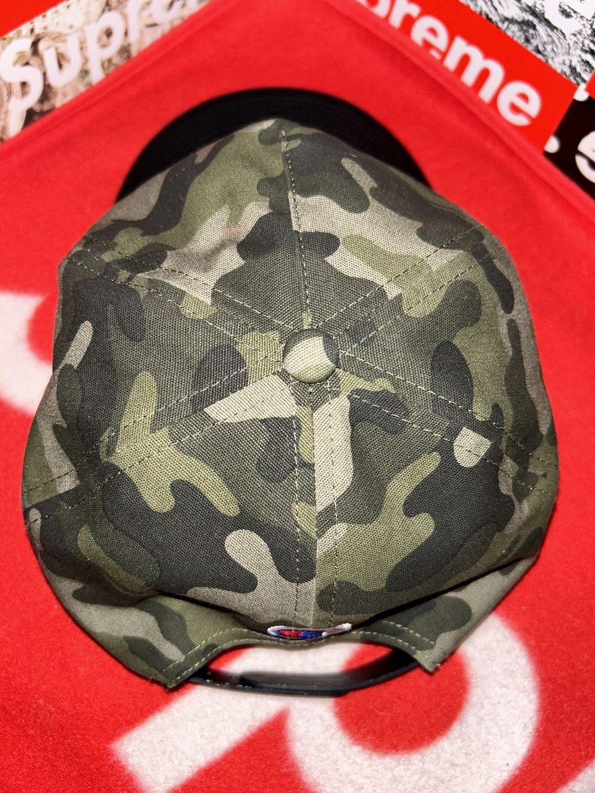 Champion CHAMPION CAMO MILITARY GREEN ADJUSTABLE STRAP CAP HAT Size ONE SIZE - 5 Thumbnail