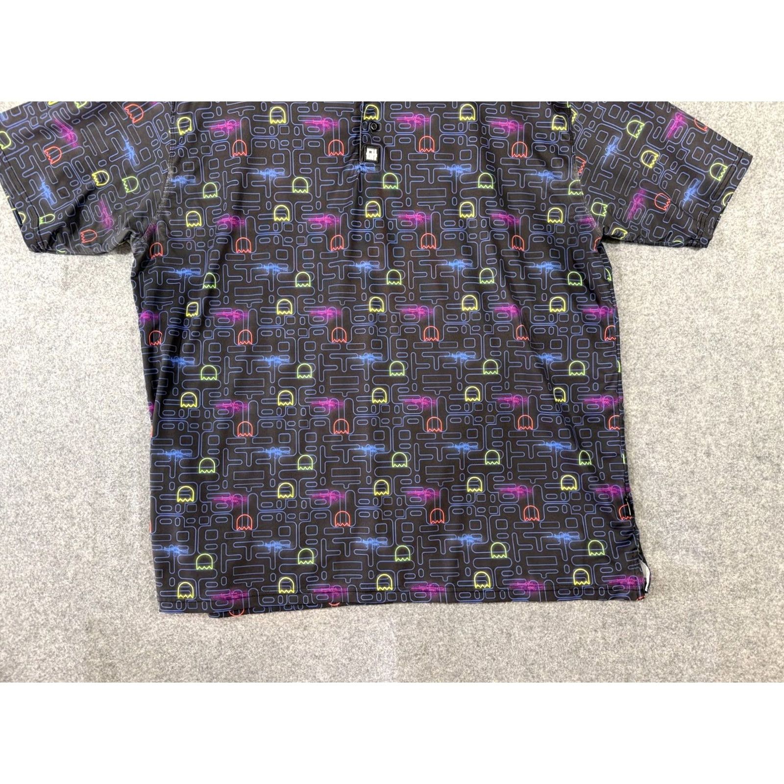 Vintage Greater Half Polo Shirt Mens 2XL Black iPack Graphic Golf Performance Logo Pac-Man AR-15 Polo Mens 2XL Black iPack Graphic Pac-Man AR-15 Size US XXL / EU 58 / 5 - 4 Thumbnail