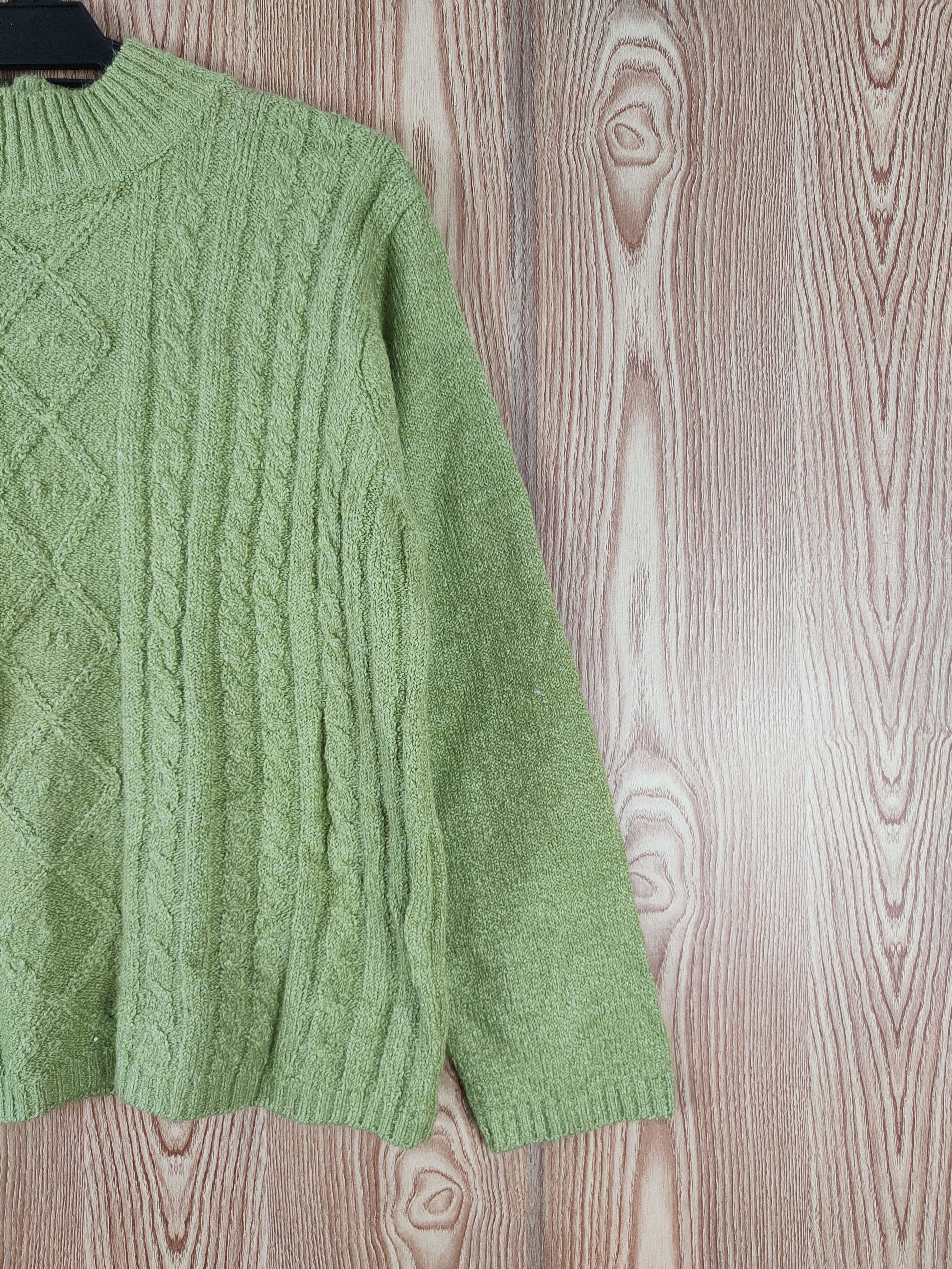 Japanese Brand × Vintage CP Green Knitwear Sweatshirts #W470 Size L / US 10 / IT 46 - 5 Thumbnail