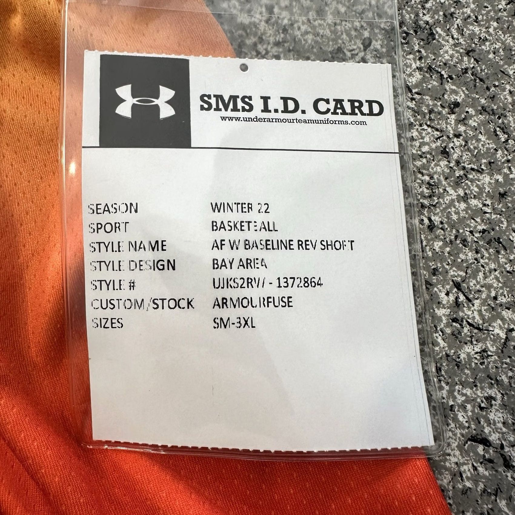 Under Armour Under Armour Basketball Shorts Womens S 5.5 Inseam Solid Orange Athletic Activewear Size 28" / US 6 / IT 42 - 2 Thumbnail
