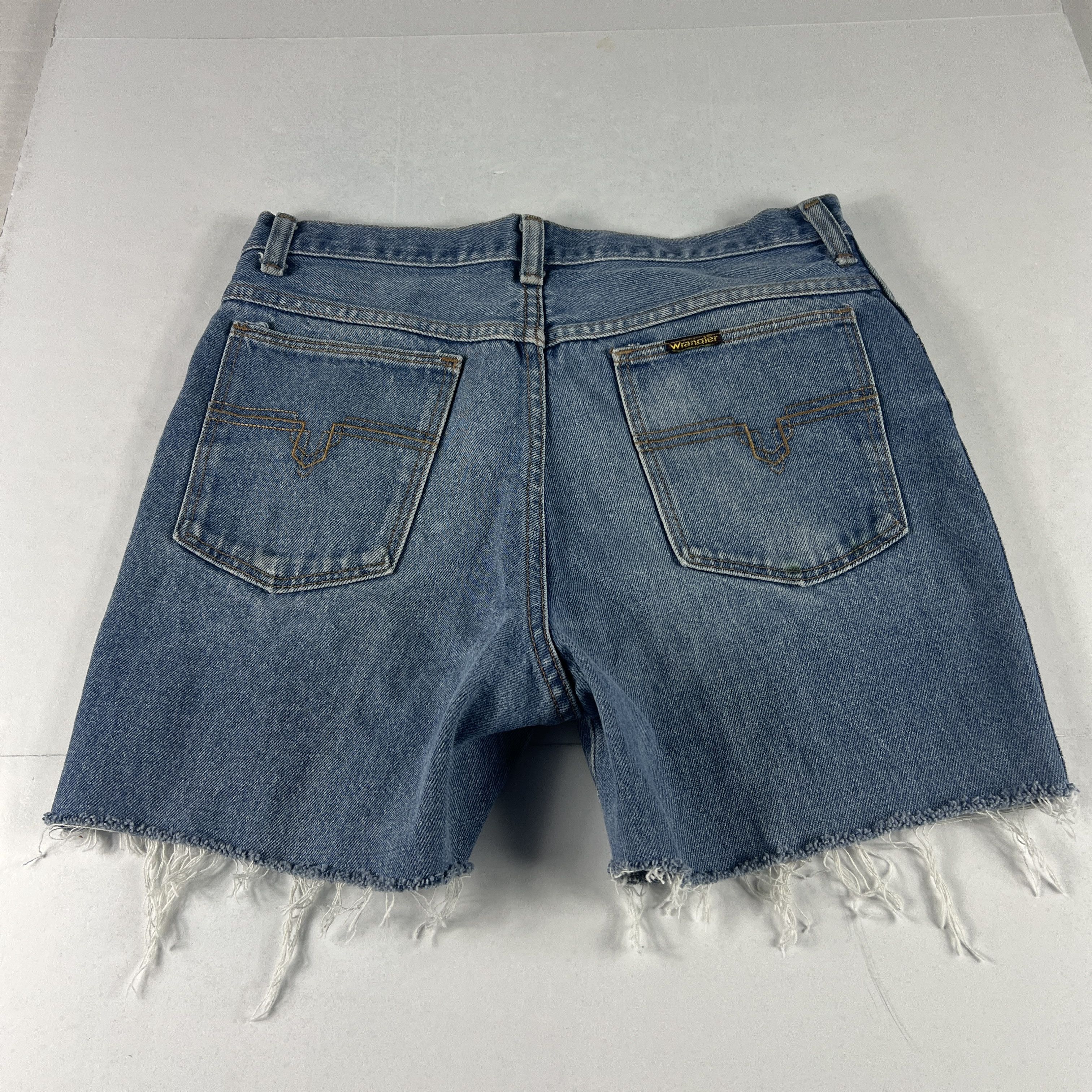 Wrangler VTG Wrangler Shorts Faded Cut Off Denim Jorts Talon Zipper Size US 30 / EU 46 - 6 Thumbnail