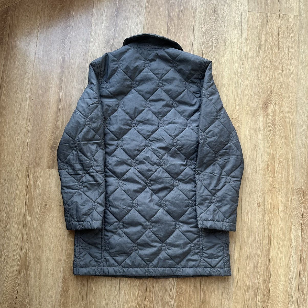Burberry Vintage Burberry Quilted Diamond Monogram Grey Jacket Size L / US 10 / IT 46 - 11 Thumbnail