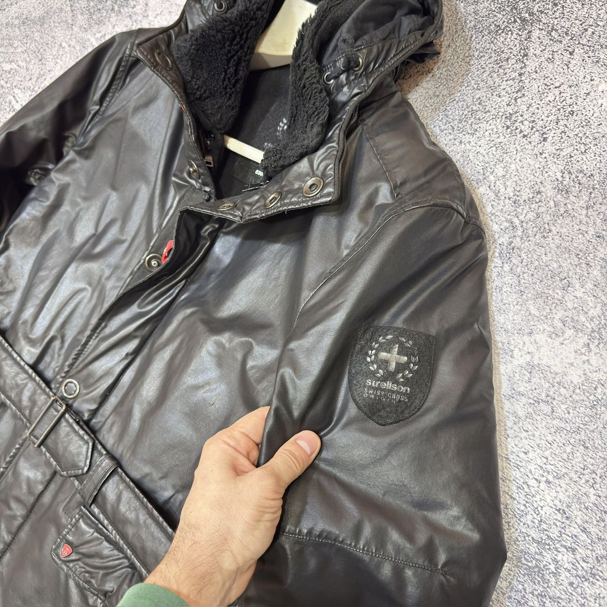 Designer × Strellson Strellson Swiss Cross Revolution Parka Wool Liner 50 size Size US M / EU 48-50 / 2 - 5 Thumbnail
