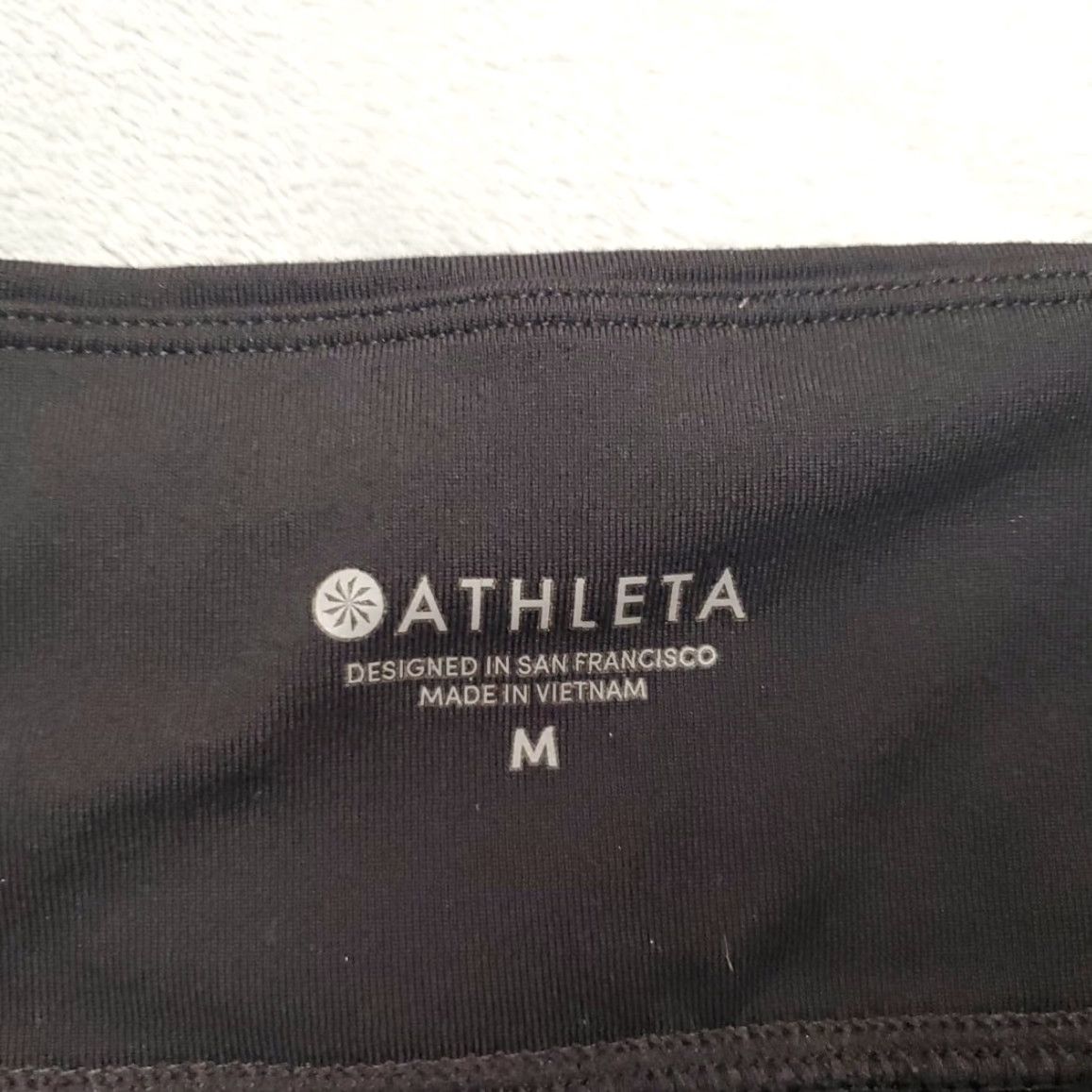 Athleta Athleta Pants Womens M Black White Striped Track Tux Tight Legging Athleisure Size 32" / US 10 / IT 46 - 5 Thumbnail