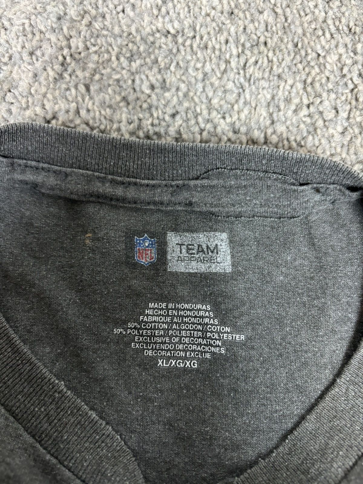 NFL Gray detroit lions nfl team apparel tshirt Size US XL / EU 56 / 4 - 4 Thumbnail