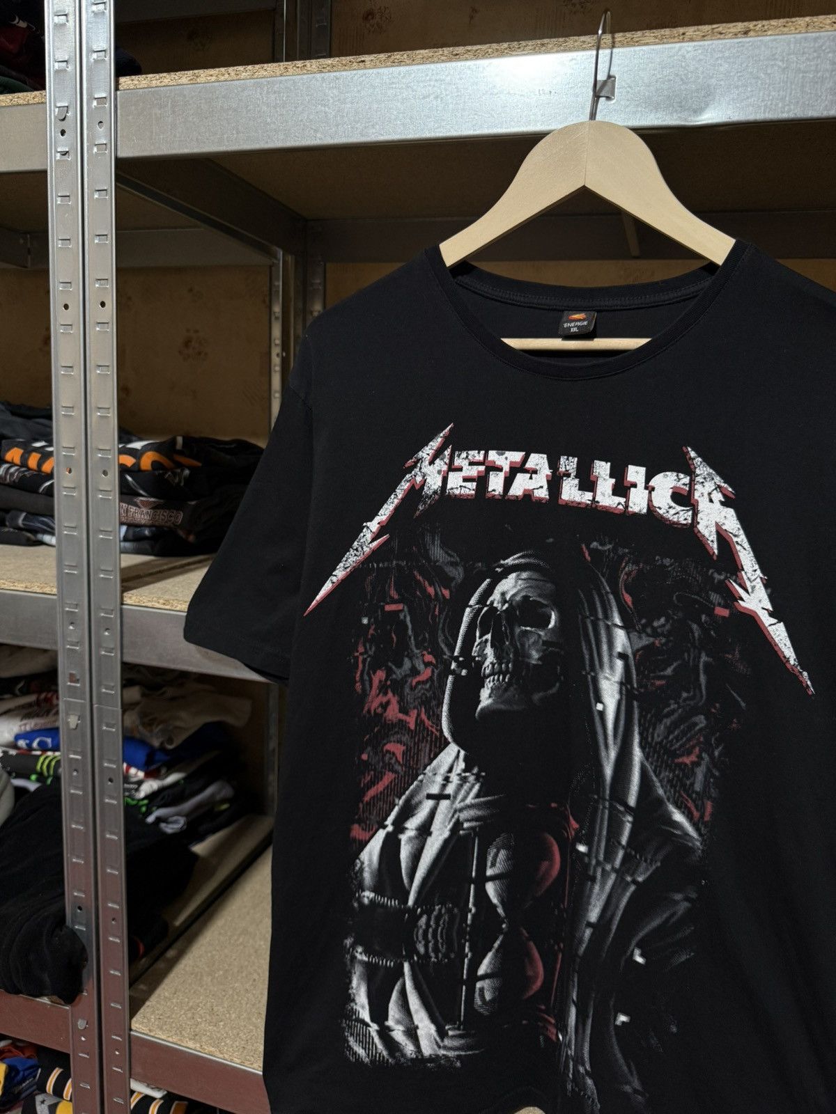 Band Tees × Metallica × Vintage Vintage 2000’s Band Metallica Skull Death Metal Rock T-Shirt Size US XL / EU 56 / 4 - 3 Thumbnail