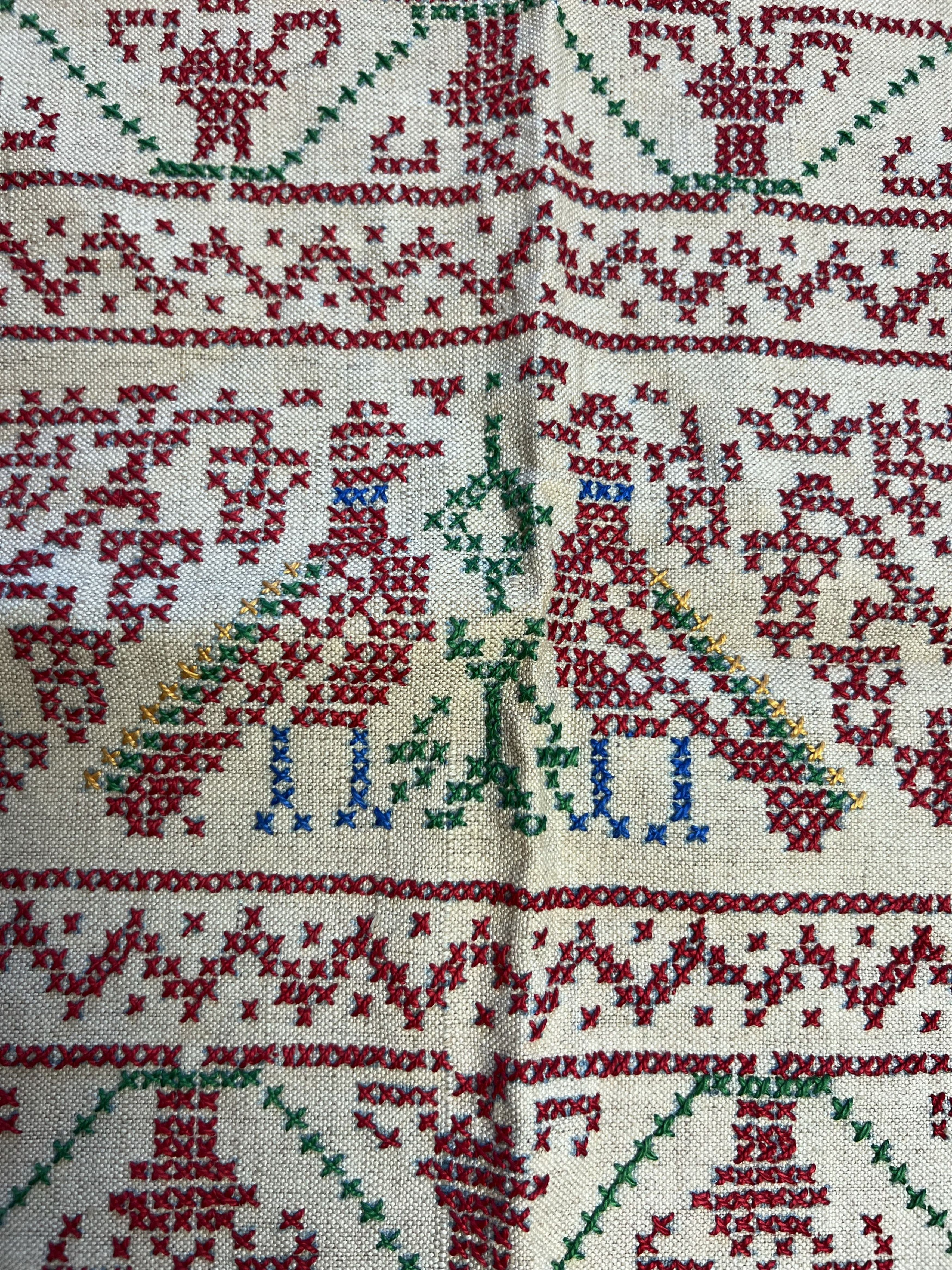 Vintage Vintage Needle Point Cross Stitch Throw Pillow Case Size ONE SIZE - 6 Thumbnail