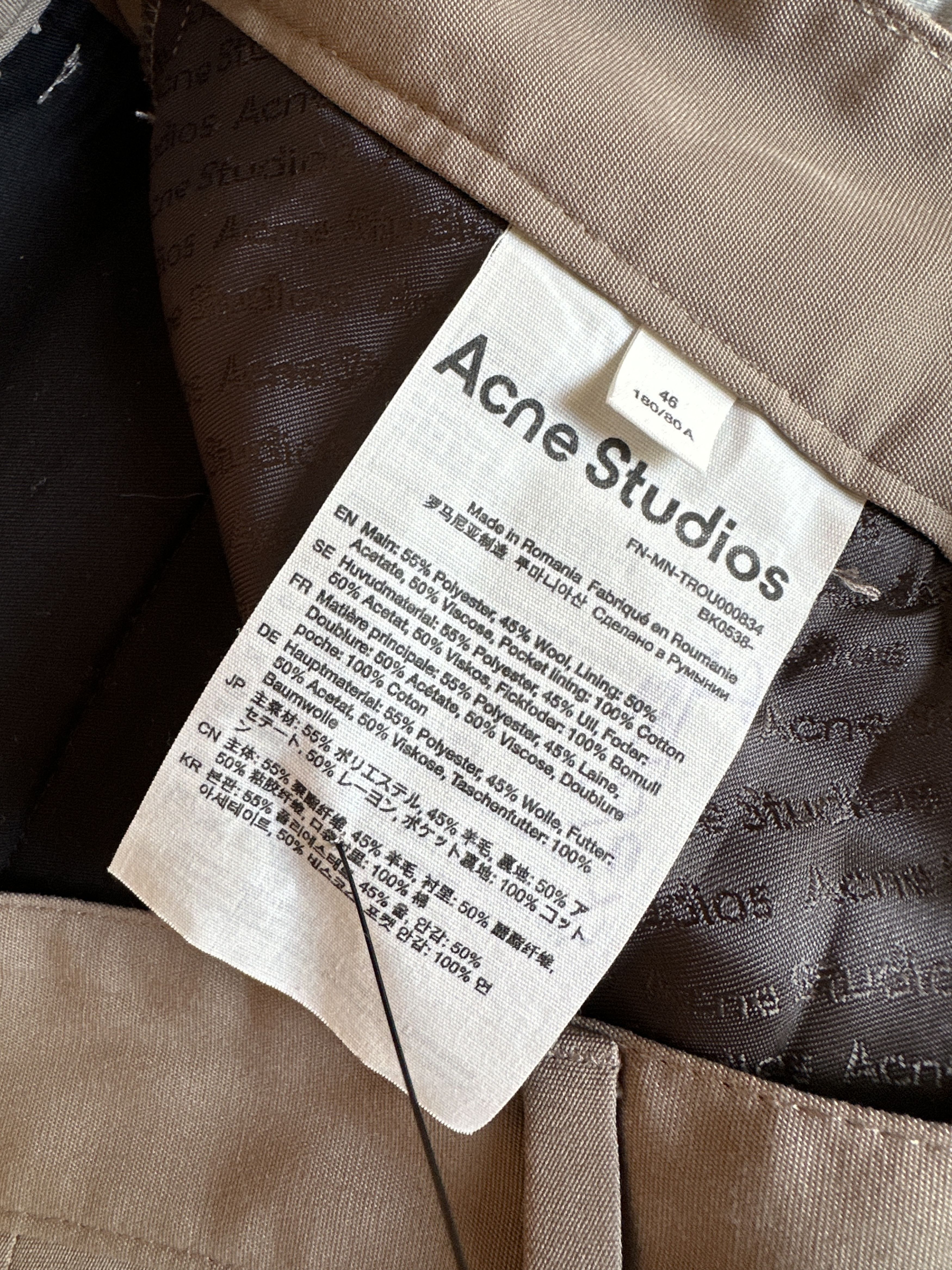 Acne Studios Acne Studios Wide Leg Trousers Size US 32 / EU 48 - 5 Thumbnail