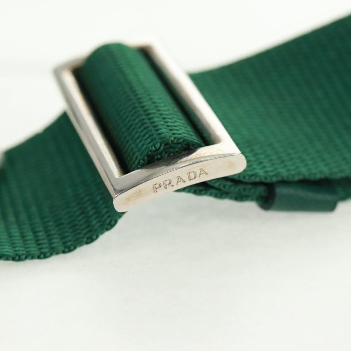 Prada PRADA Shoulder Bag Nylon Green Silver Auth 164302V Size ONE SIZE - 7 Thumbnail