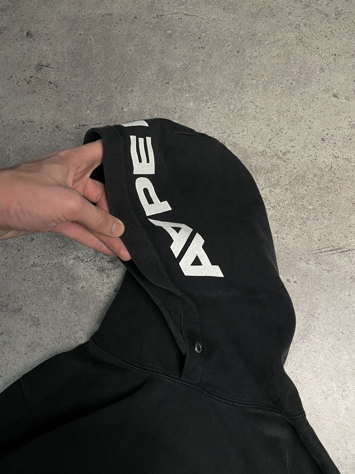 Aape Black Aape Hoodie By A Bathing Ape Size US M / EU 48-50 / 2 - 4 Thumbnail