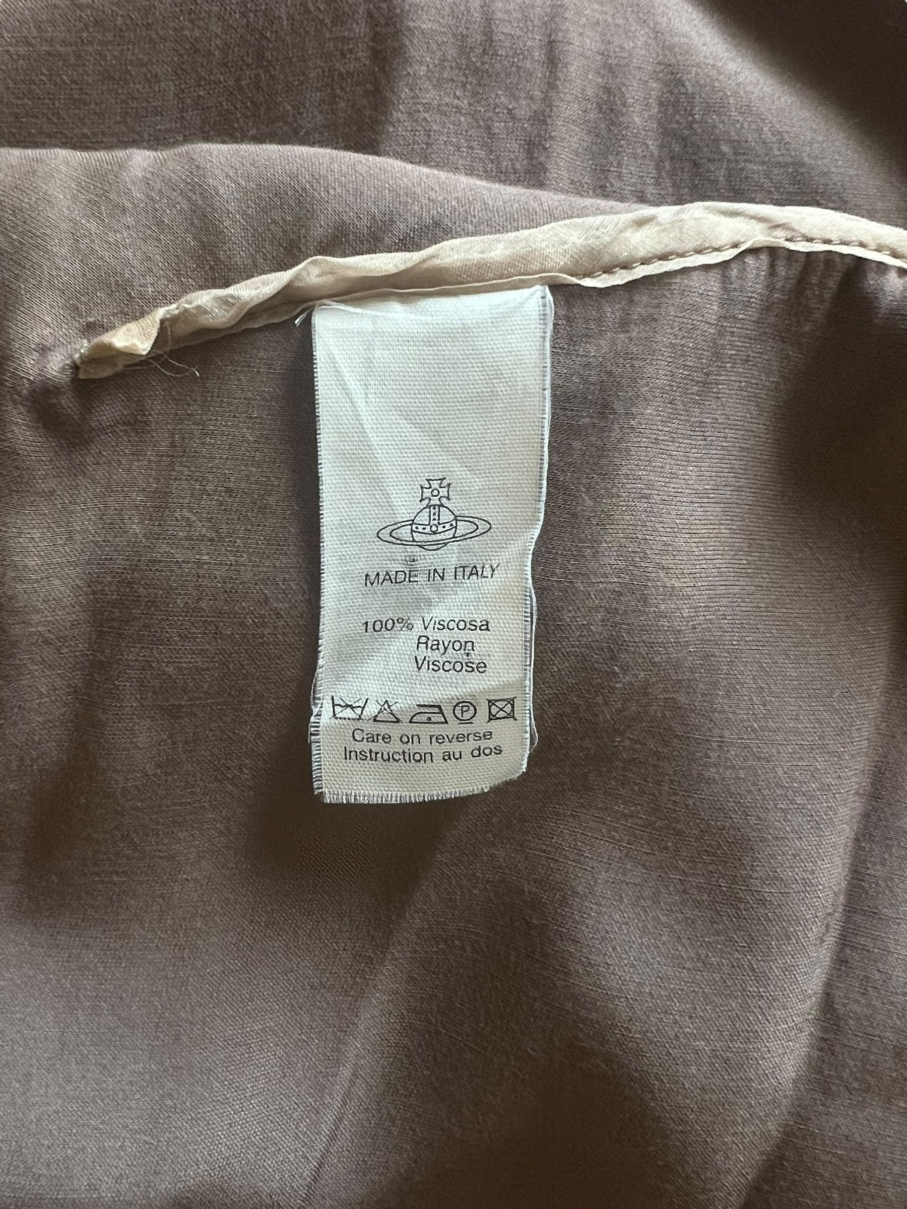 Vivienne Westwood Vivienne Westwood 1990s Brown Draped Dress Size M / US 6-8 / IT 42-44 - 6 Thumbnail