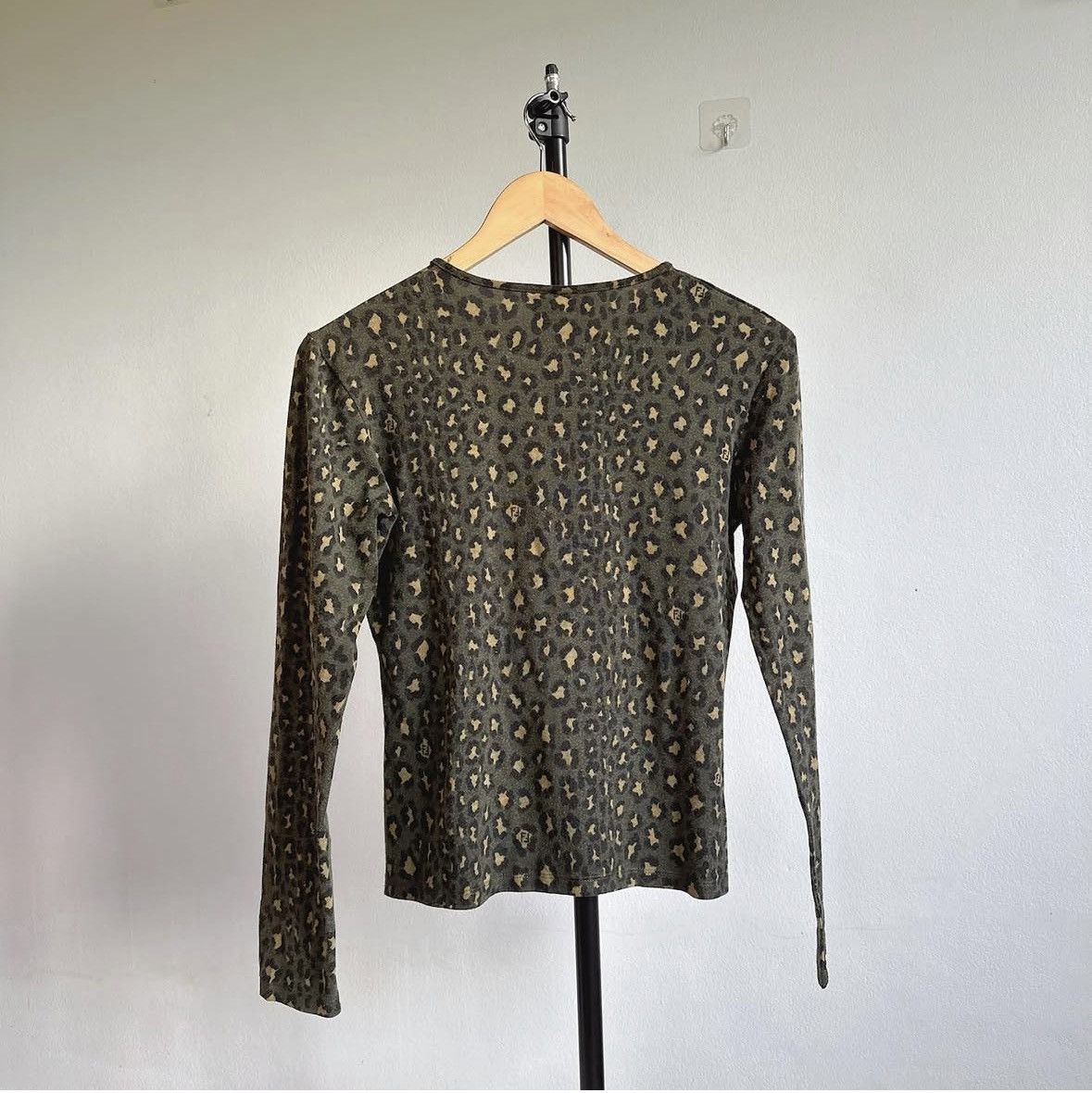 Fendi Vintage Fendi Leopard Long Sleeve Top Size M / US 6-8 / IT 42-44 - 3 Thumbnail