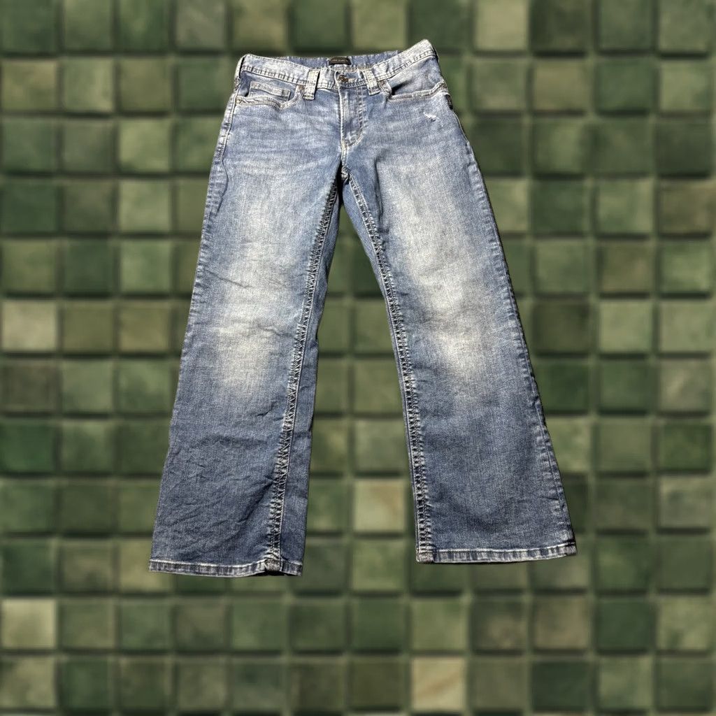 Silver Jeans Co. Silver Jeans Craig Jeans 30x28 Blue Relaxed Bootcut Distressed Cowboy Casual Mens Jeans Regular 30 Regular Size US 30 / EU 46 - 1 Thumbnail