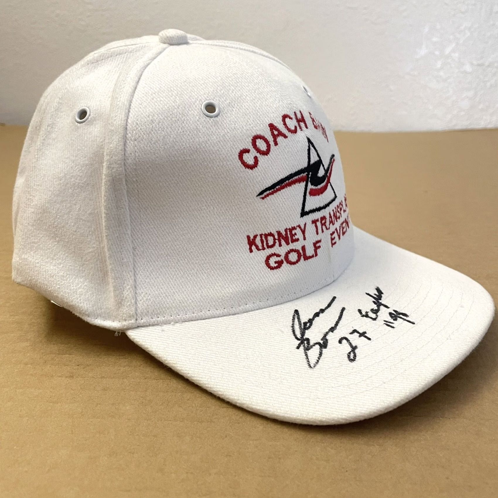 Essentials VINTAGE Kidney Charity Golf Hat Cap Strapback Adult Adjustable White Bain Mens Hat Size ONE SIZE - 6 Thumbnail