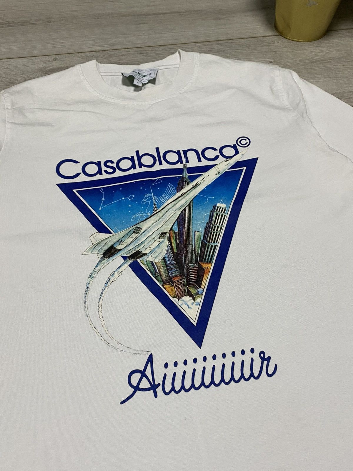 Casablanca Casablanca Aiiiiiiiiiir tee shirt air plane tenis eb0 Size US S / EU 44-46 / 1 - 2 Thumbnail