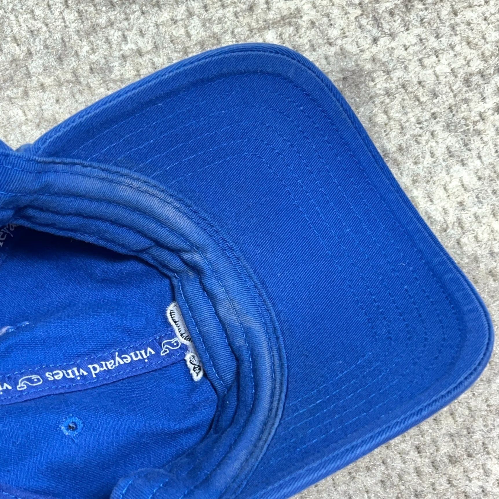 Vineyard Vines Vineyard Vines Hat Cap Strap Back Royal Blue Twill Whale Mens Dad Adjustable Baseball Cap City? Size ONE SIZE - 6 Thumbnail
