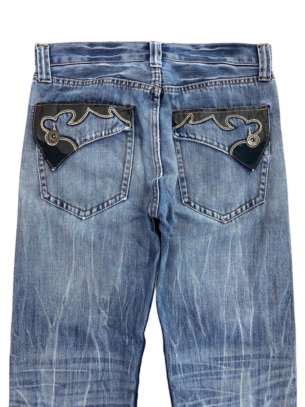 Japanese Brand Real Jeans Thunder Wash Style Ripped Jeans Size US 30 / EU 46 - 4 Thumbnail