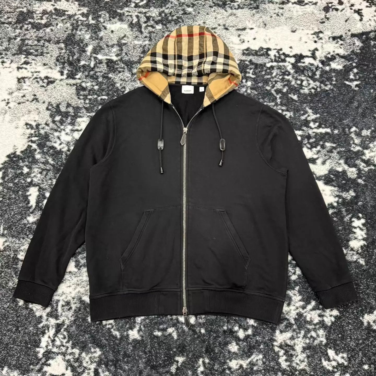 Burberry Burberry FW22 Check Hooded Zip LS Jacket XL Size XL / US 12-14 / IT 48-50 - 1 Thumbnail