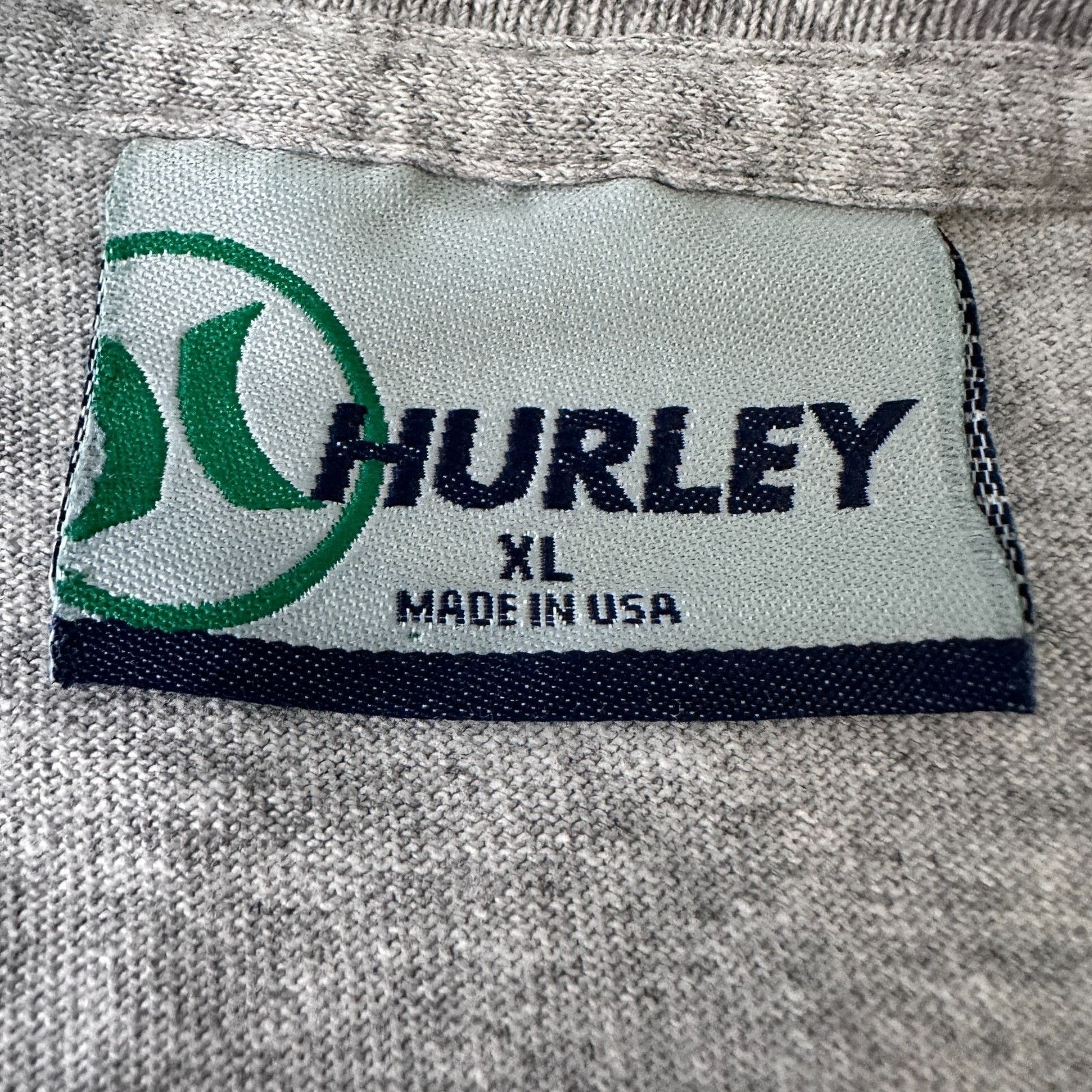 Hurley VTG Hurley T-Shirt Men XL Gray Cotton Long Sleeve Surf Skate Size US XL / EU 56 / 4 - 6 Thumbnail