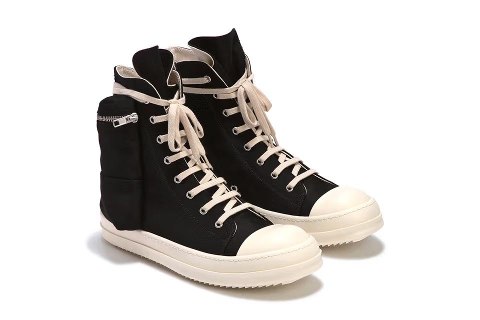 Rick Owens × Rick Owens Drkshdw Cargo ramones High top Sneaks EU 42 |  Grailed