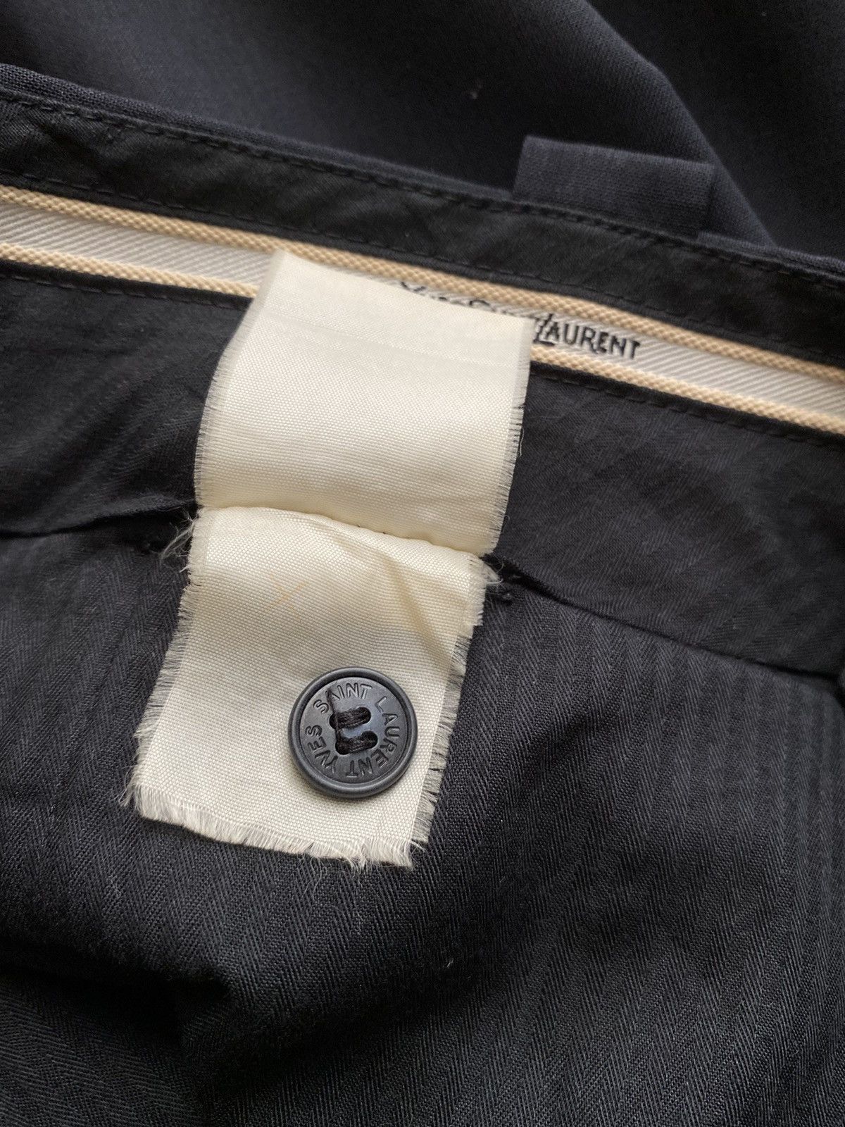 Yves Saint Laurent YVES SAINT LAURENT YSL Men Black Formal Trousers Pants Size US 37 - 18 Thumbnail