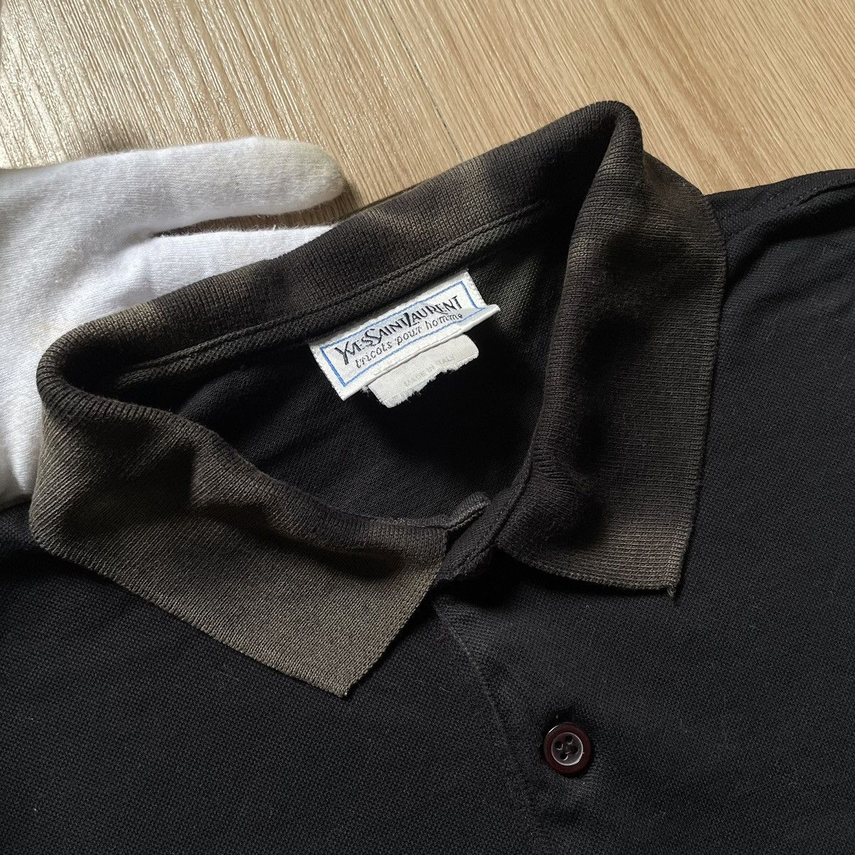 Yves Saint Laurent VINTAGE YSL TRICOTS POUR HOMME MADE ITALY POLO Size US S / EU 44-46 / 1 - 5 Thumbnail