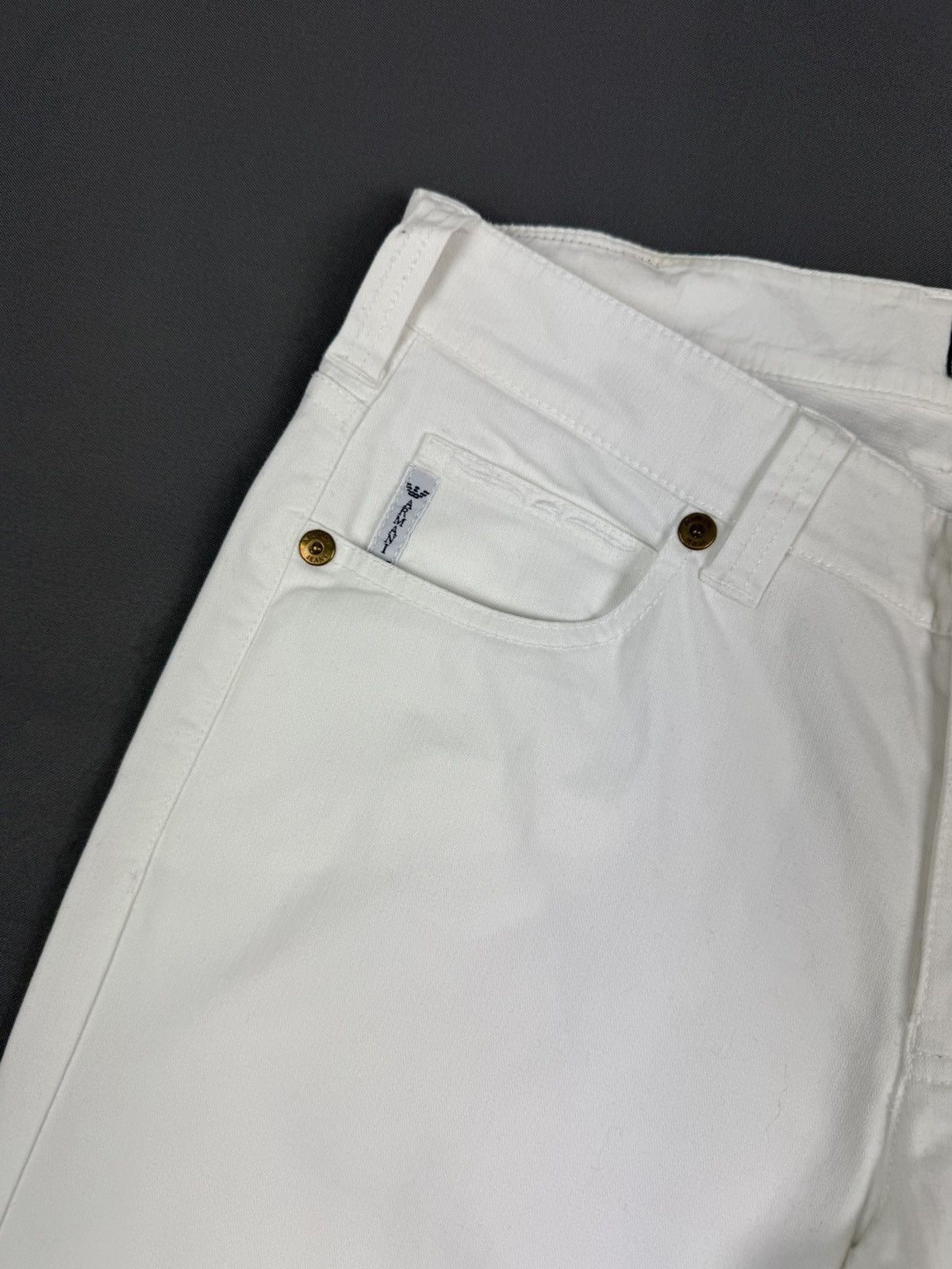 Armani Y2K Vintage Armani Jeans Basic White Women’s Pants Size 30" / US 8 / IT 44 - 5 Thumbnail