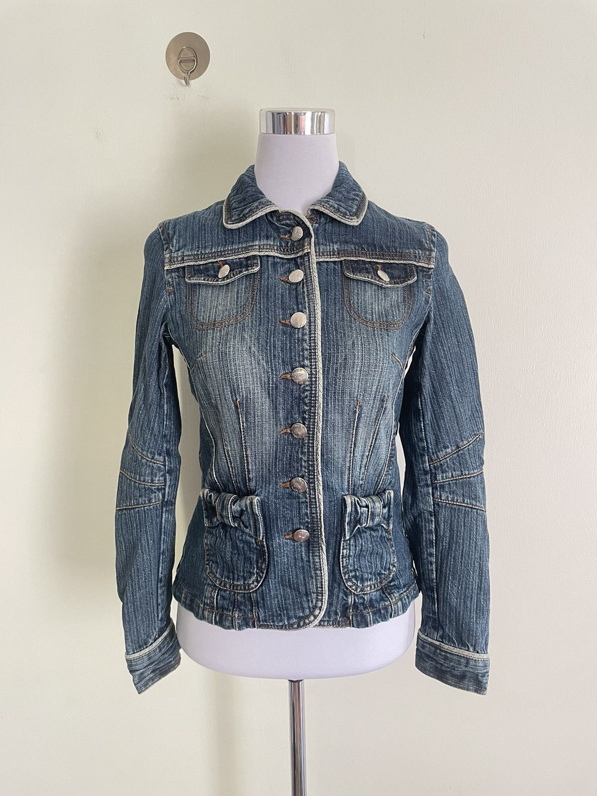 Japanese Brand Rena Range Denim Jacket Size XS / US 0-2 / IT 36-38 - 1 Thumbnail