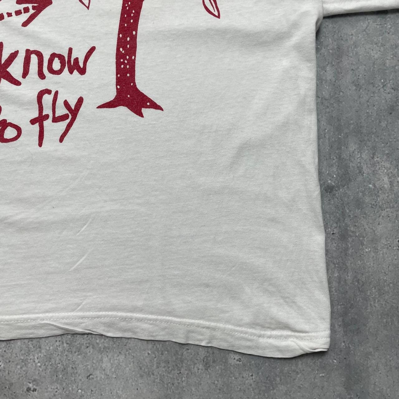 Vintage Vintage Quote Birds Know How To Fly Art T Shirt White Size S Size US XS / EU 42 / 0 - 12 Thumbnail