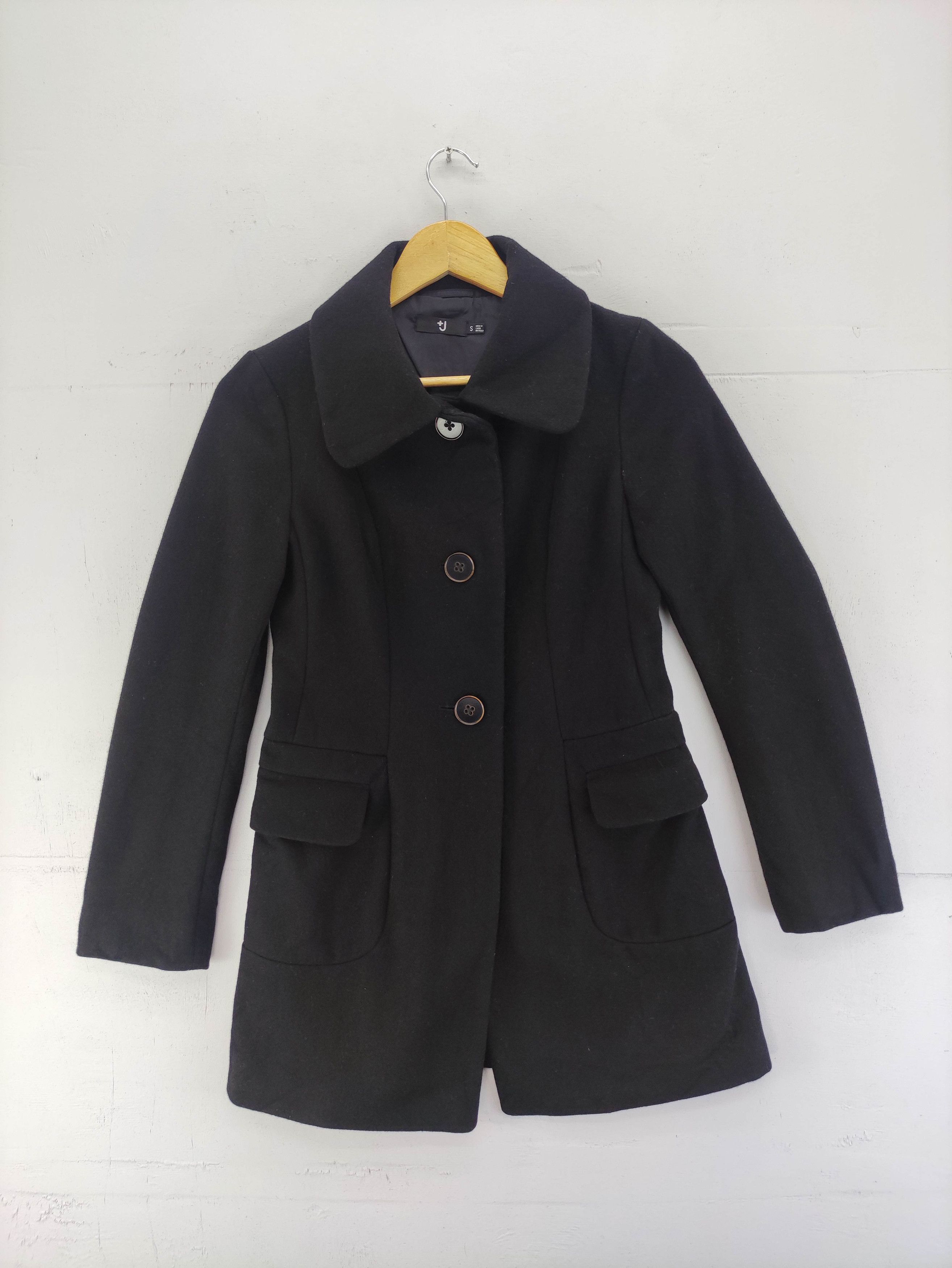 Jil Sander × Uniqlo Jil Sander Uniqlo Wool Coat Black Jacket Size XS / US 0-2 / IT 36-38 - 1 Thumbnail