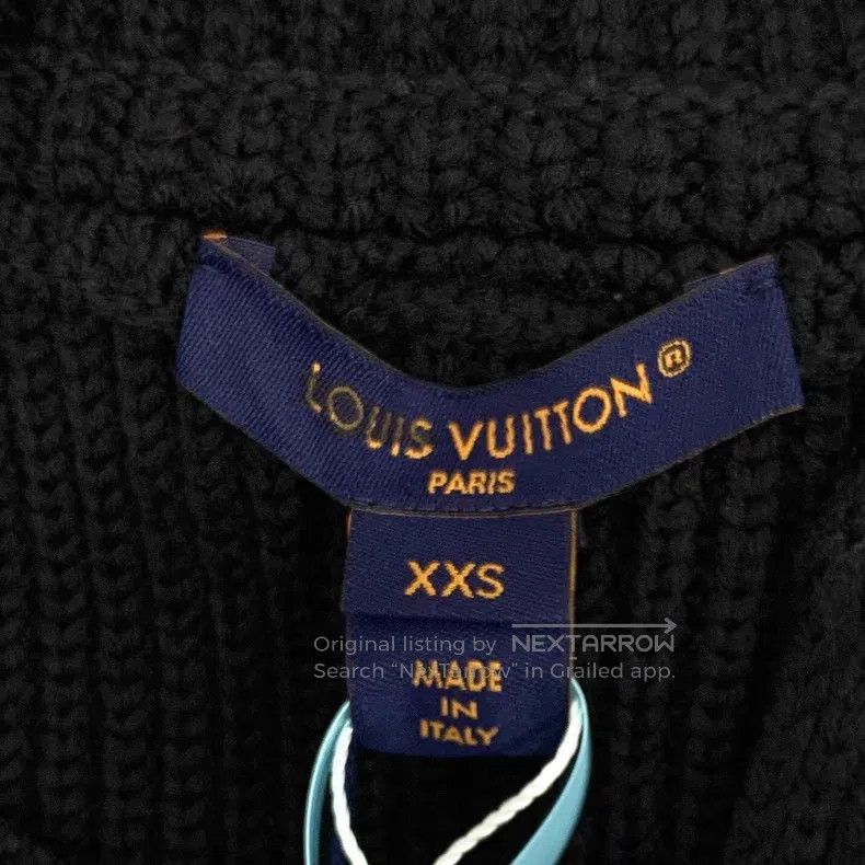 Louis Vuitton Louis Vuitton 24 black wool crew neck single-breasted slee Size US XXS / EU 40 - 7 Thumbnail