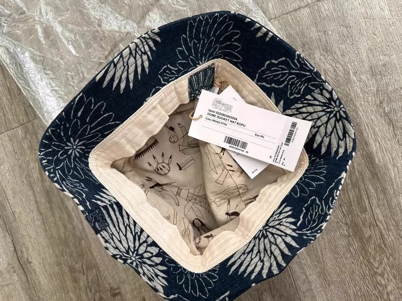 Visvim Visvim VISVIM ICT DOME BUCKET HAT INDIGO PATTERN-2506 Size ONE SIZE - 3 Thumbnail