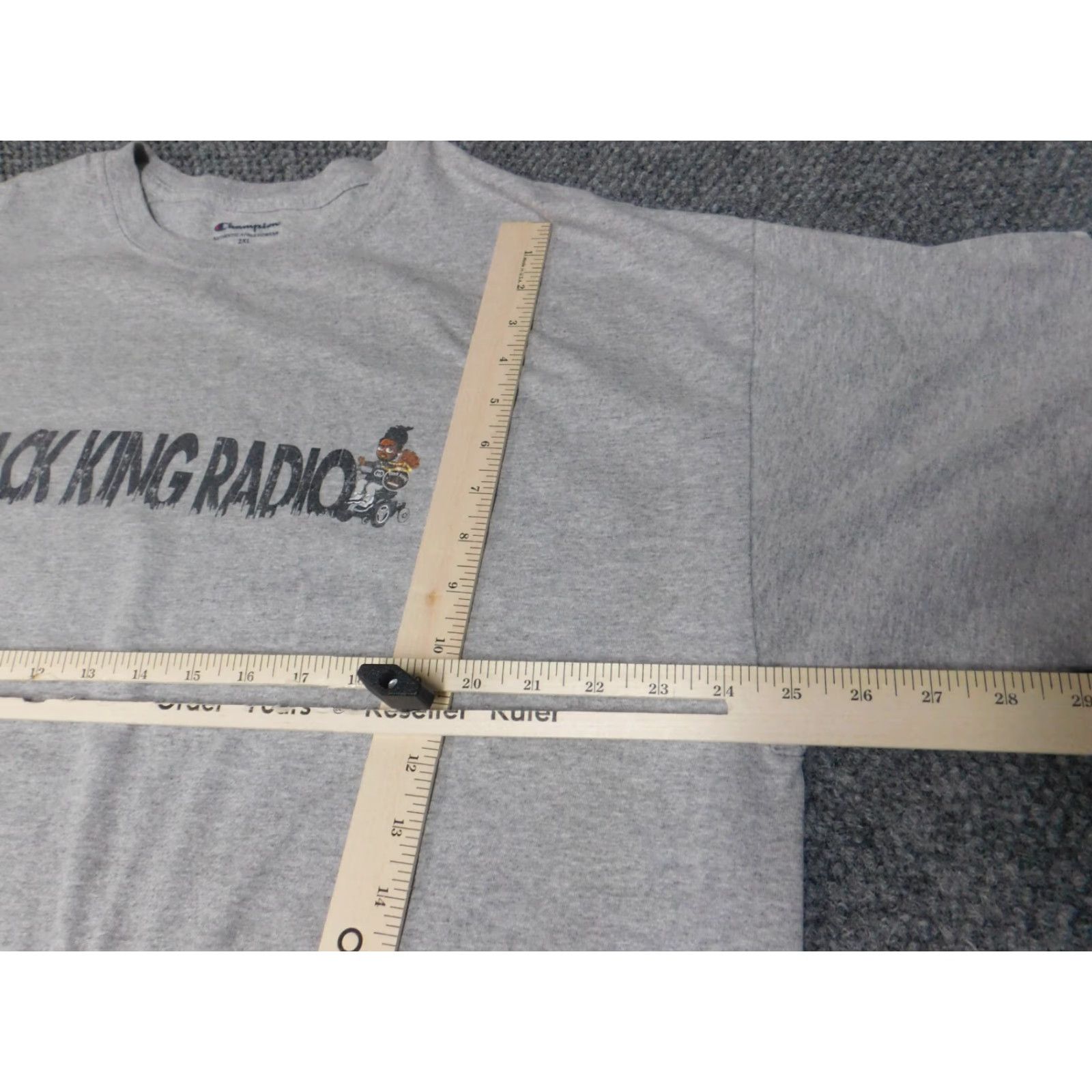 Champion Champion Mens Shirt 2XL Gray Logo Short Sleeve Crew Neck Cotton Spandex Knit T-Shirt Size US XXL / EU 58 / 5 - 6 Thumbnail