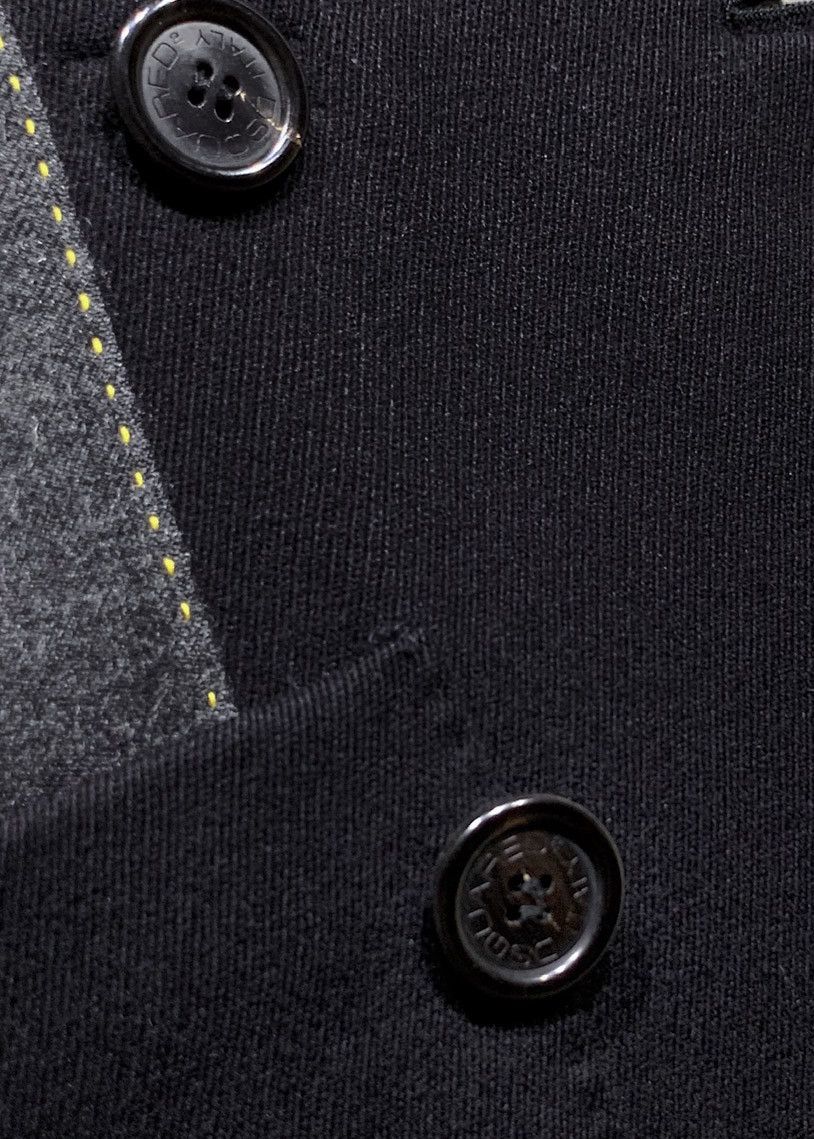 Dsquared2 Dsquared2 Black Double Breasted Peacoat Size US S / EU 44-46 / 1 - 6 Thumbnail