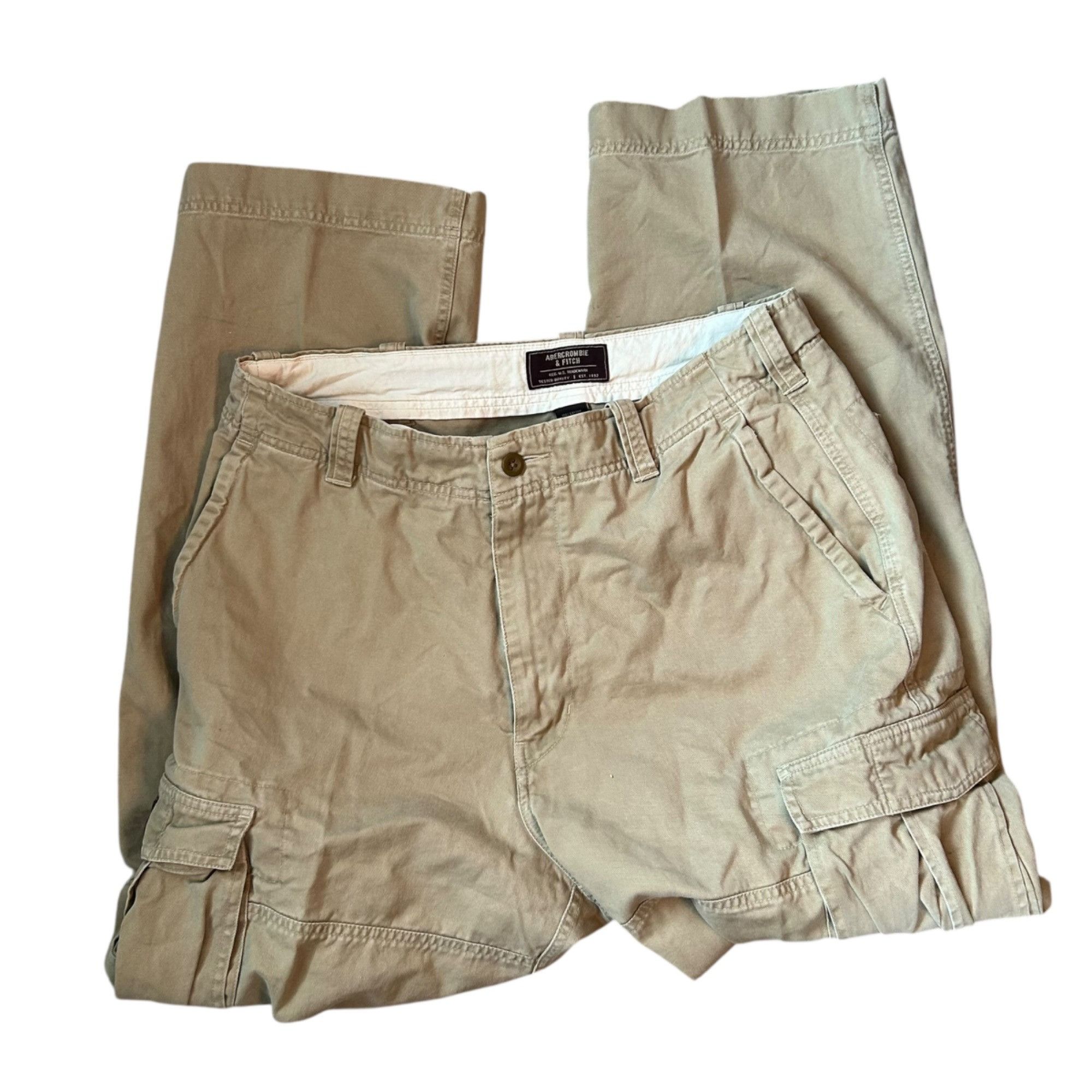 Abercrombie & Fitch Vintage Abercrombie And Fitch Utilitarian Y2K Grunge Tan Car Size US 32 / EU 48 - 2 Thumbnail