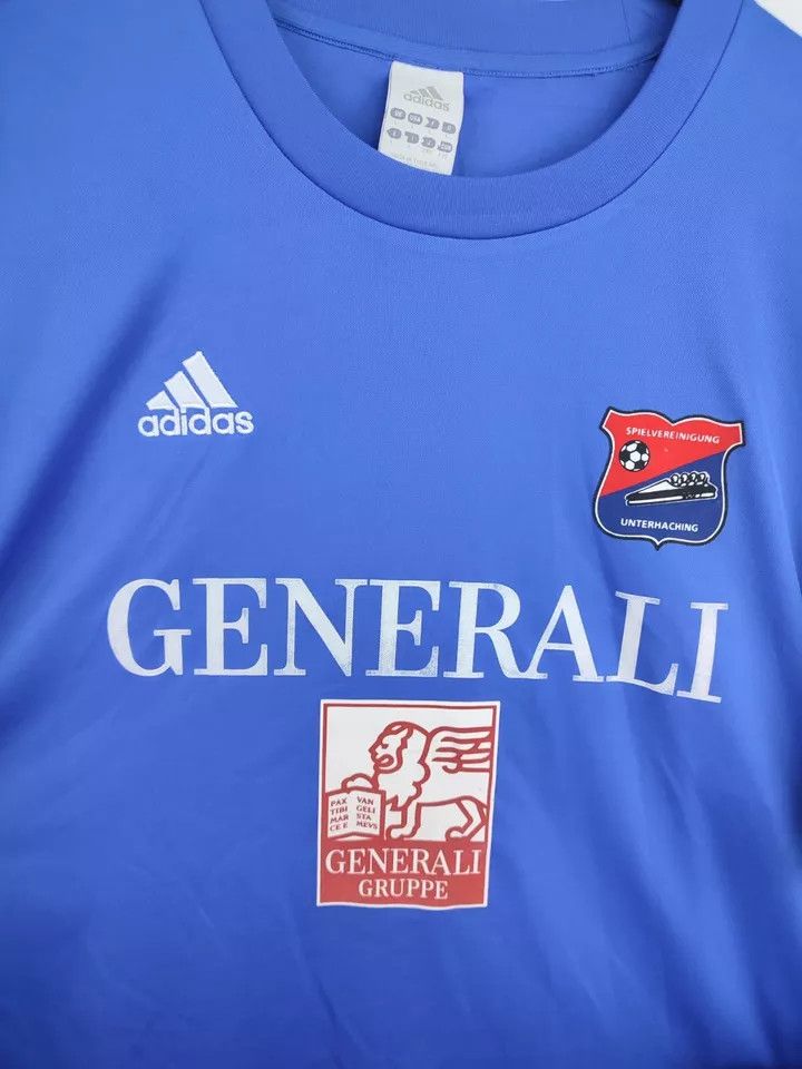 Adidas SpVgg Unterhaching #9 Away 2006 - 2007 FOOTBALL Kit SHIRT Size US L / EU 52-54 / 3 - 6 Thumbnail