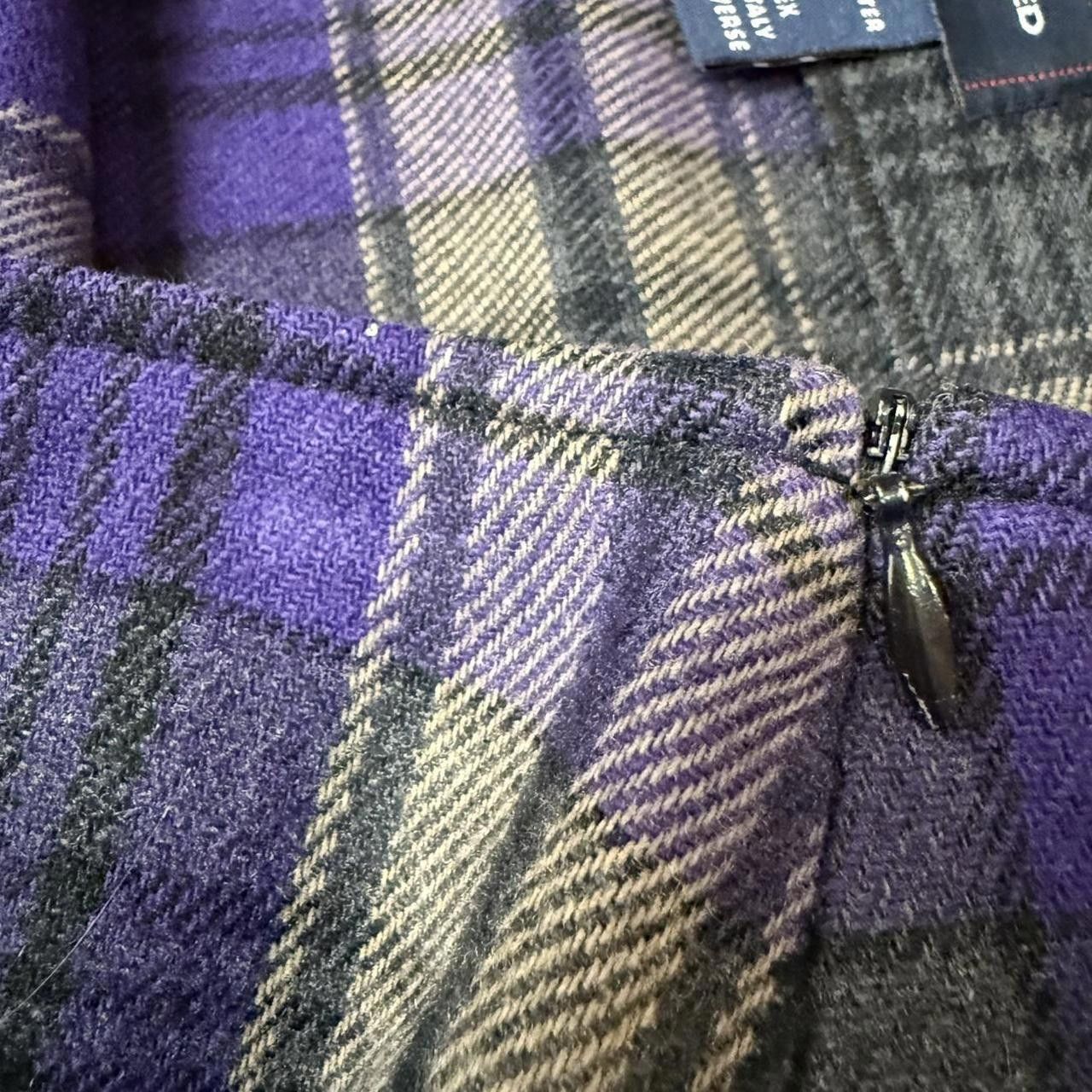 Designer THE LIMITED Purple Plaid Mini Skirt Size 28" / US 6 / IT 42 - 4 Thumbnail
