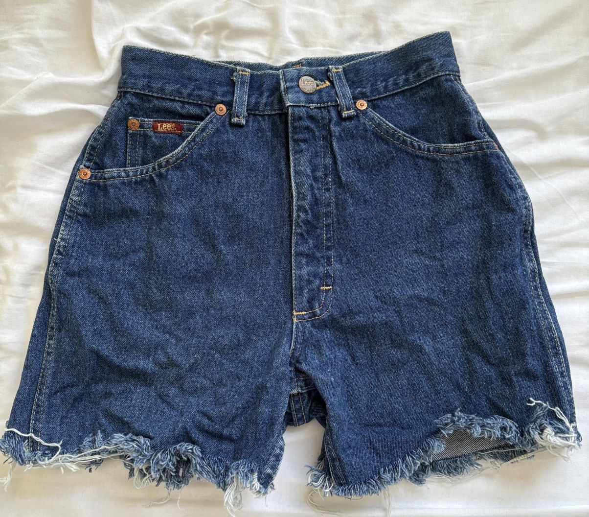 Lee Lee high rise denim shorts W23 Size 23" - 1 Thumbnail