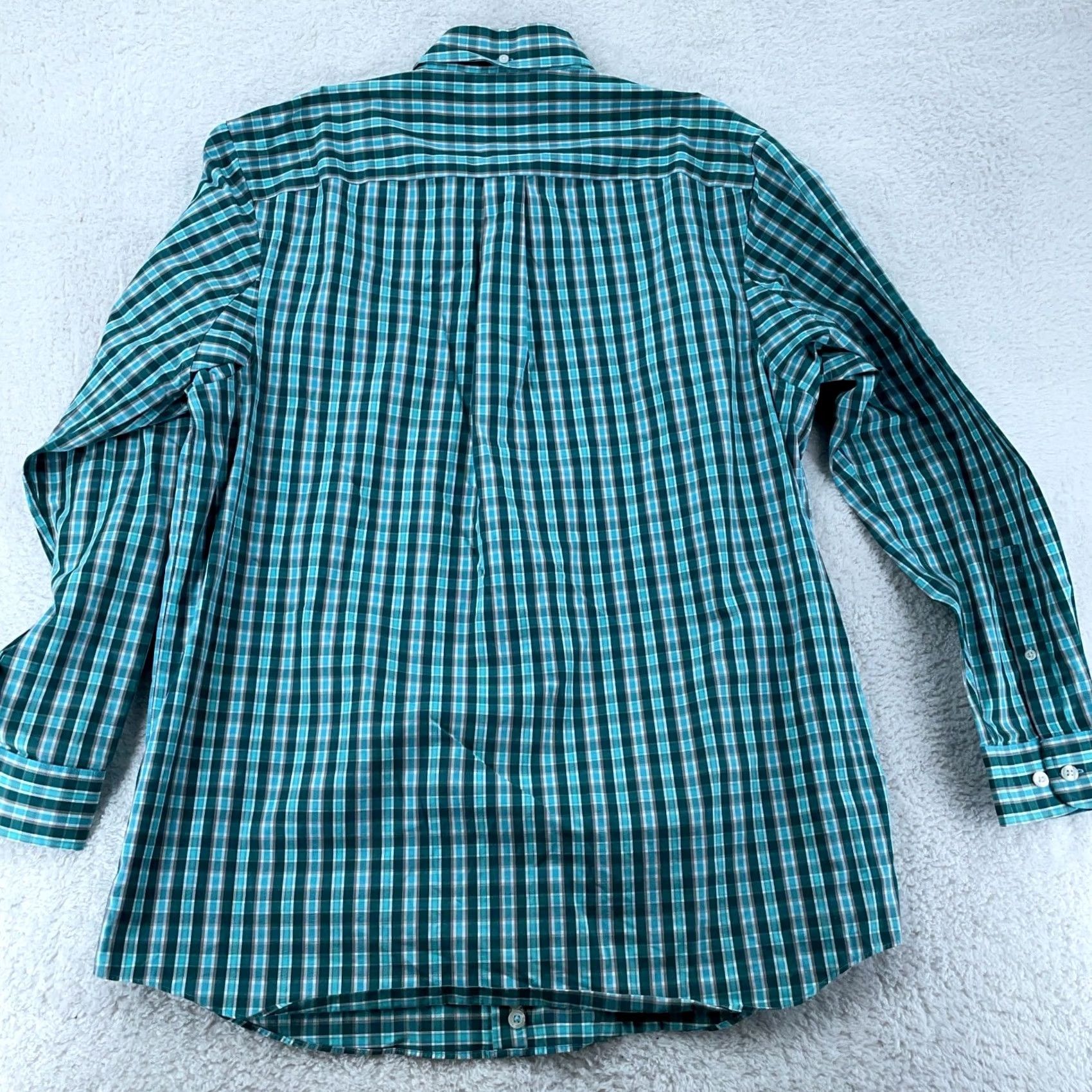 Vintage Duluth Wrinklefighter Shirt Men LT Green Plaid Slim Collared Button-Down Shirt Size US L / EU 52-54 / 3 - 5 Thumbnail