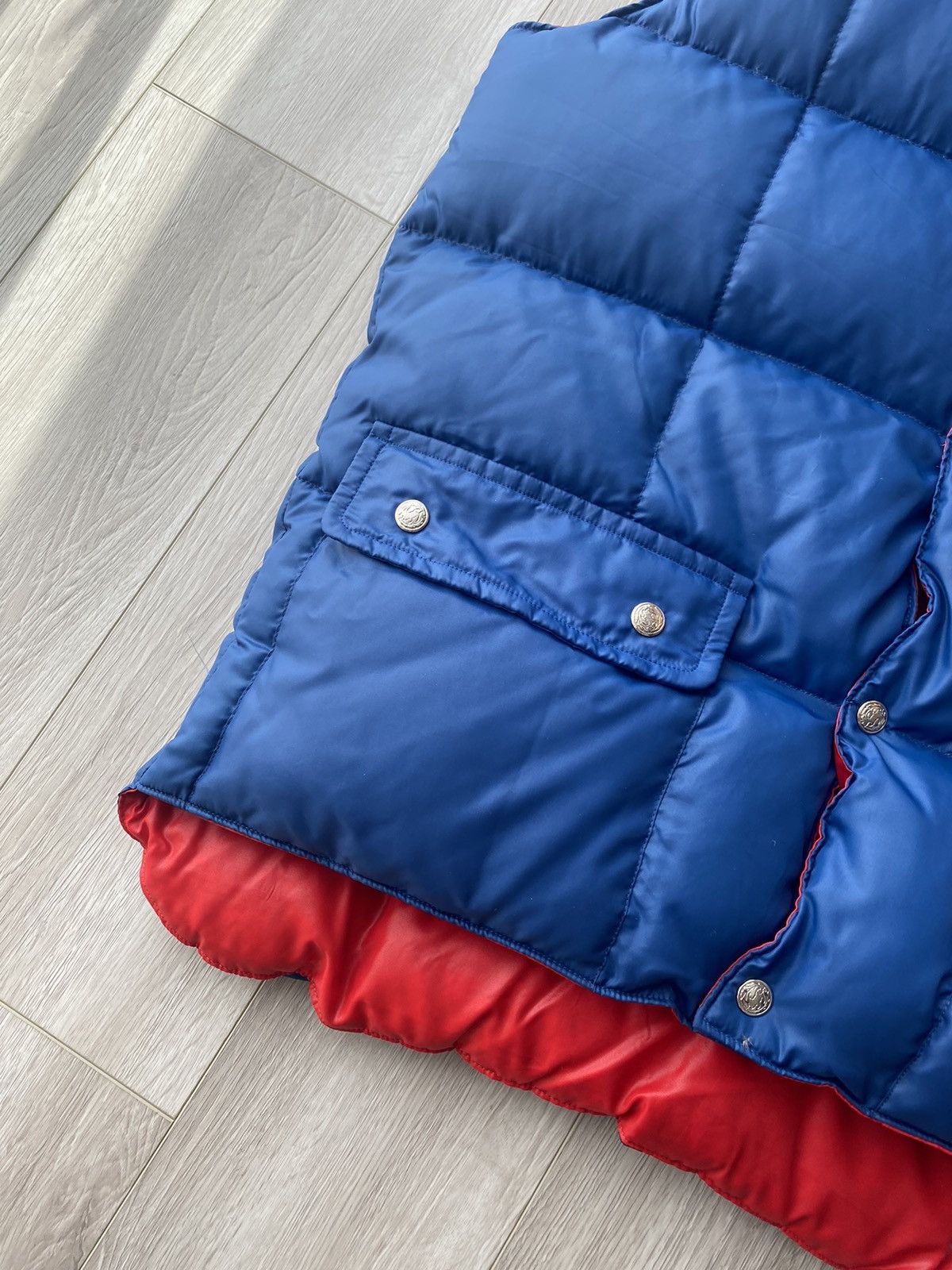 Vintage Vintage Down Puffer Vest Reversible 80s Big Country Size US L / EU 52-54 / 3 - 2 Thumbnail